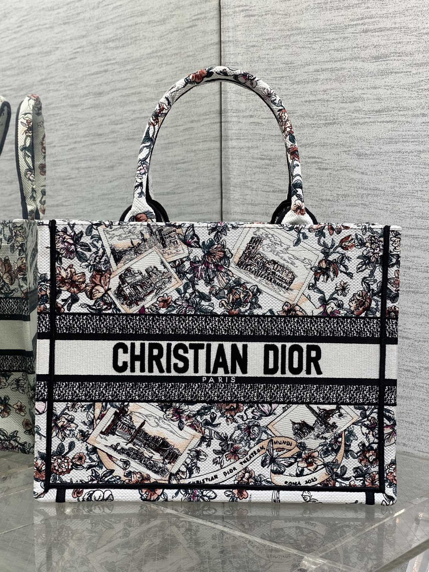 Dior Style Canvas Tote Bag Lookbook Reference image 1