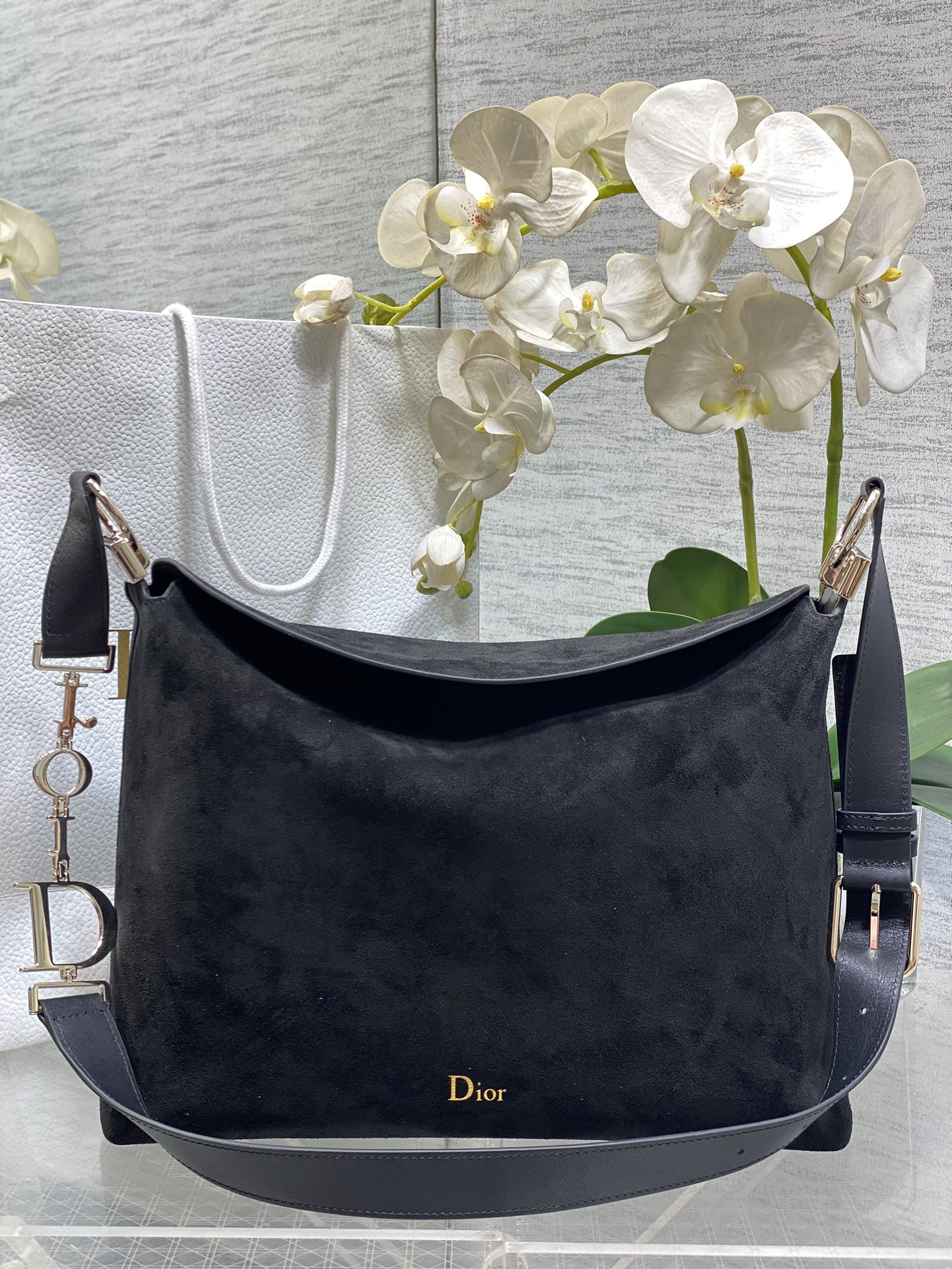 Dior Black suede shoulder everyday