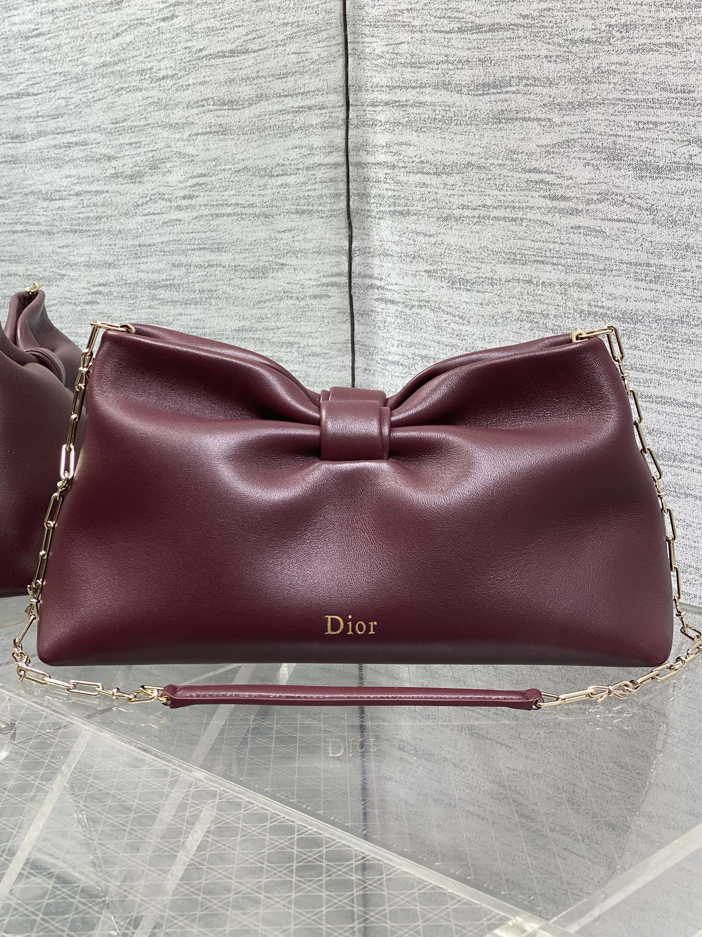 现货‼️🎀Dior-LAMBSKIN 2026春夏新款LAMBSKIN链条包，全新的包形，小牛皮革的质感