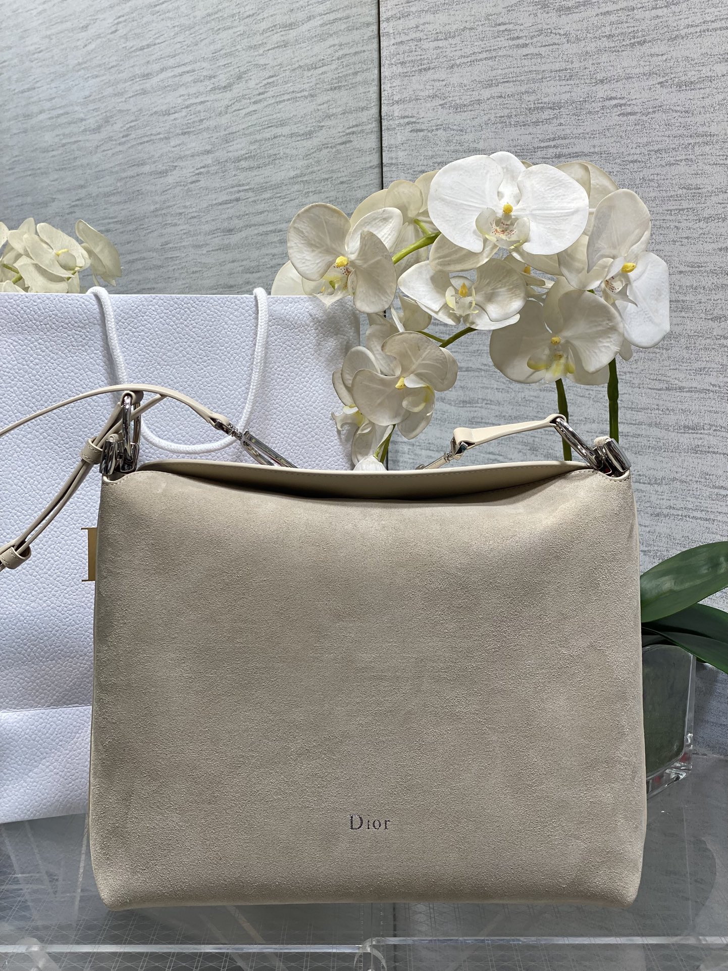 Dior Beige suede Medium shoulder everyday