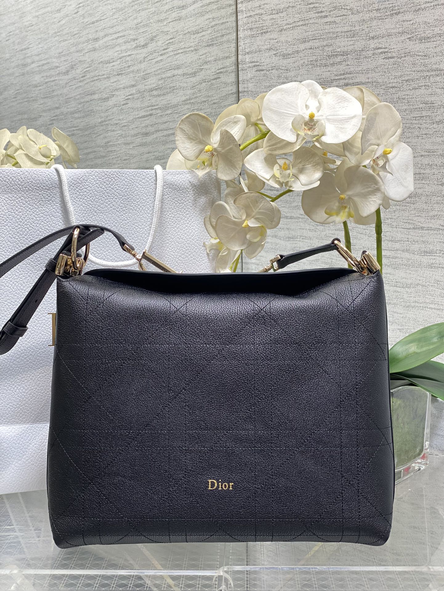 Dior Black Medium shoulder everyday