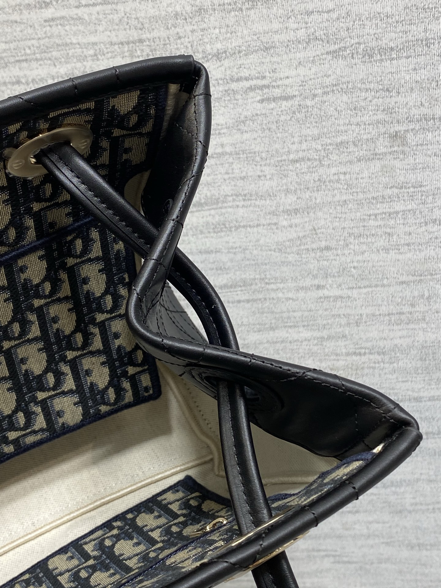 dior small black promenade shopping bag