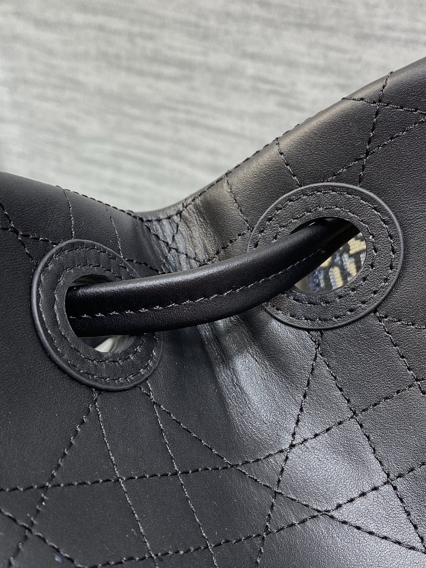 dior small black promenade shopping bag