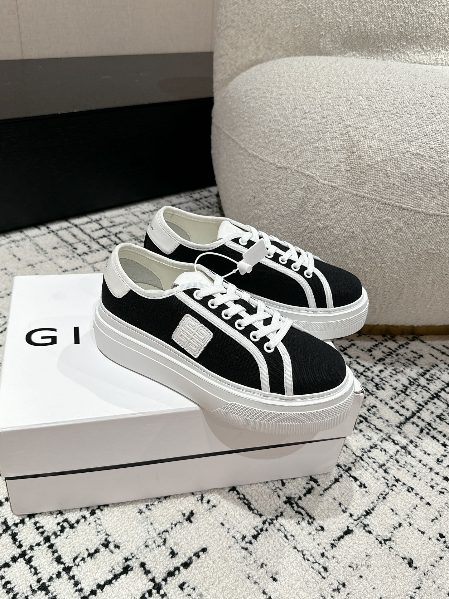 Givenchy Sneaker Scarpe Canvas Splicing Unisex Tela Cotone Pelle bovina di pecora Casual 3 i1721139860 6293 8