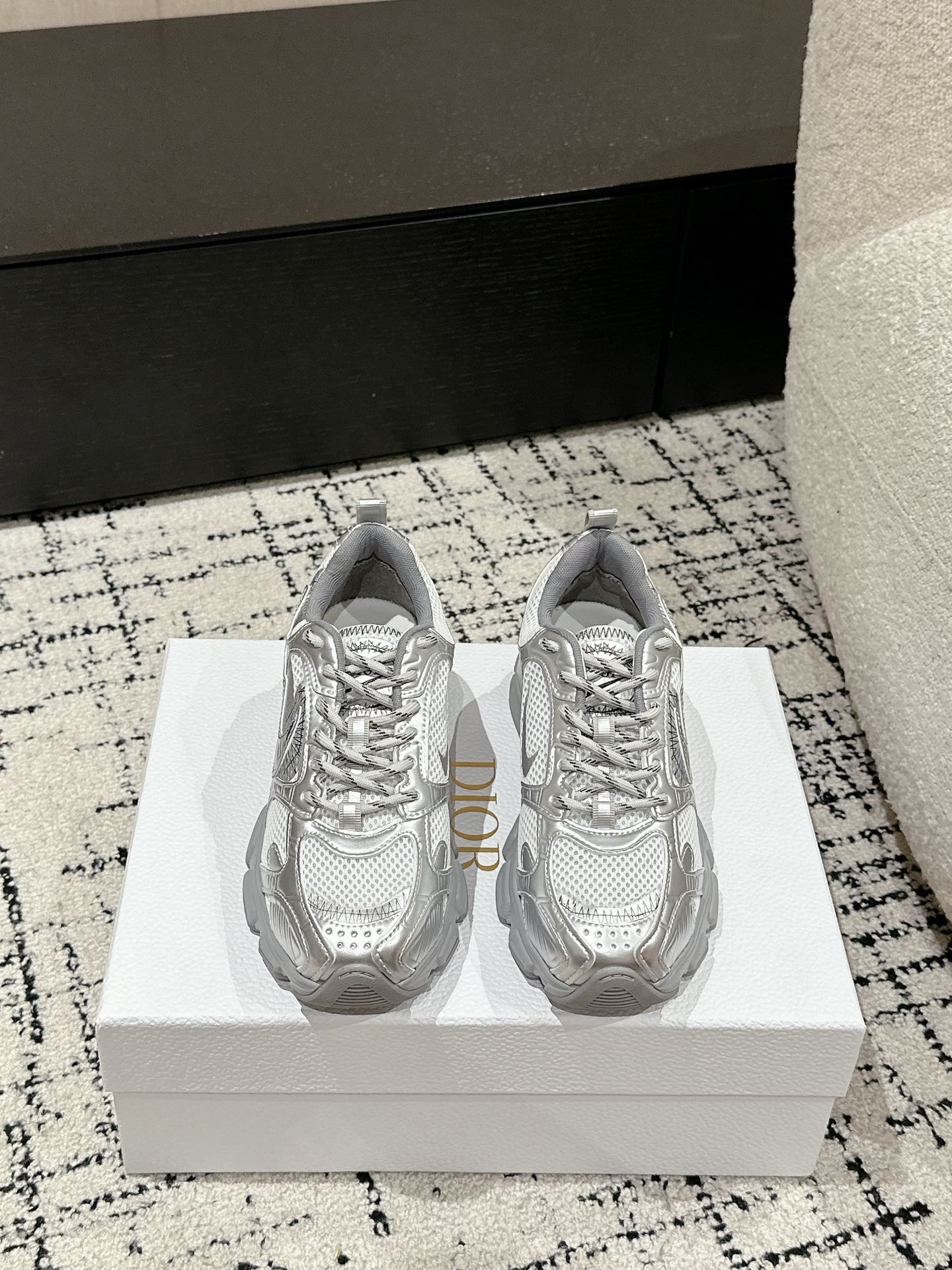 Dior Zapatos Zapatillas deportivas Calzado informal Universal para hombres y mujeres Tejidos Colección de otoño Casual