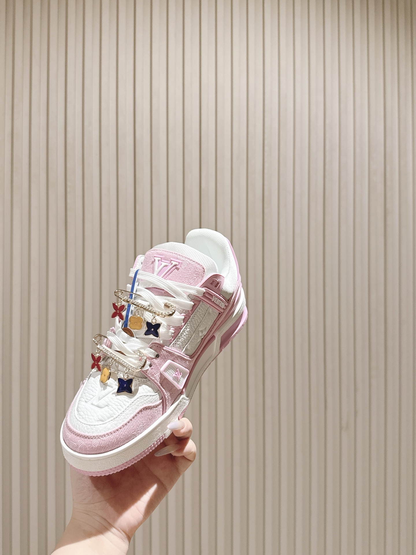 Louis Vuitton 扣子50 LV代购级新色 供应 驴家全系列 LVTrainer PVC 运动鞋