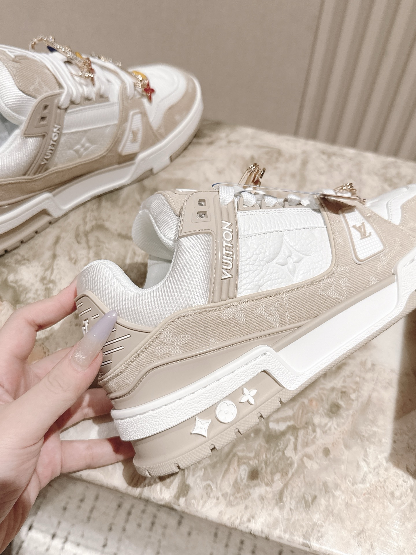 Louis Vuitton 扣子50 LV代购级新色 供应 驴家全系列 LVTrainer PVC 运动鞋