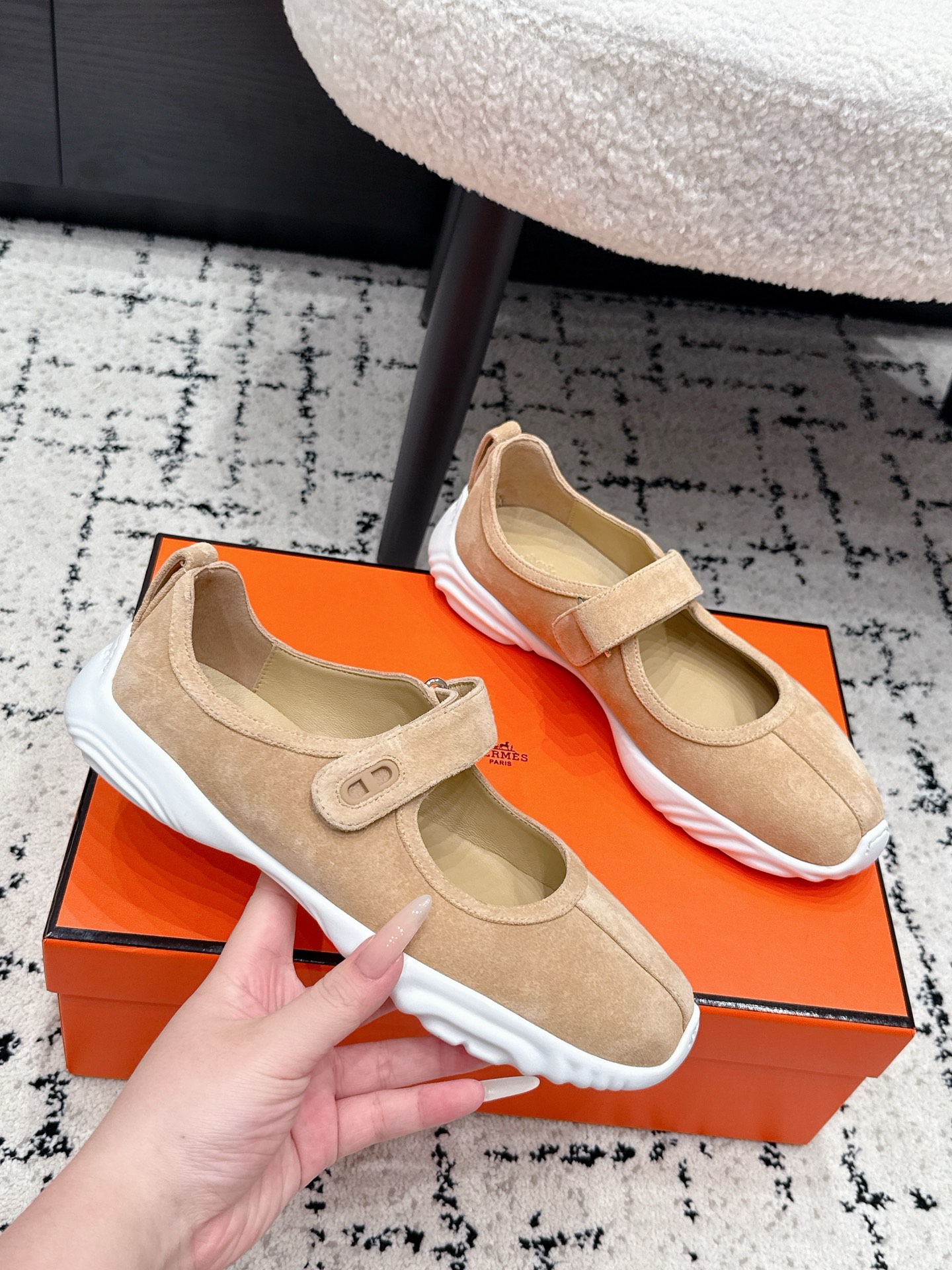 Hermes Mary Jane Shoes