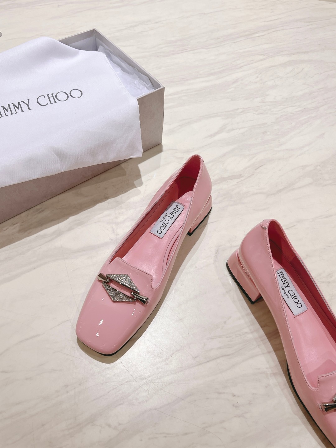 Jimmy Choo 2024sS Mary Jane Monopoly with Italian Leather Bottom – P700. - 图片 2