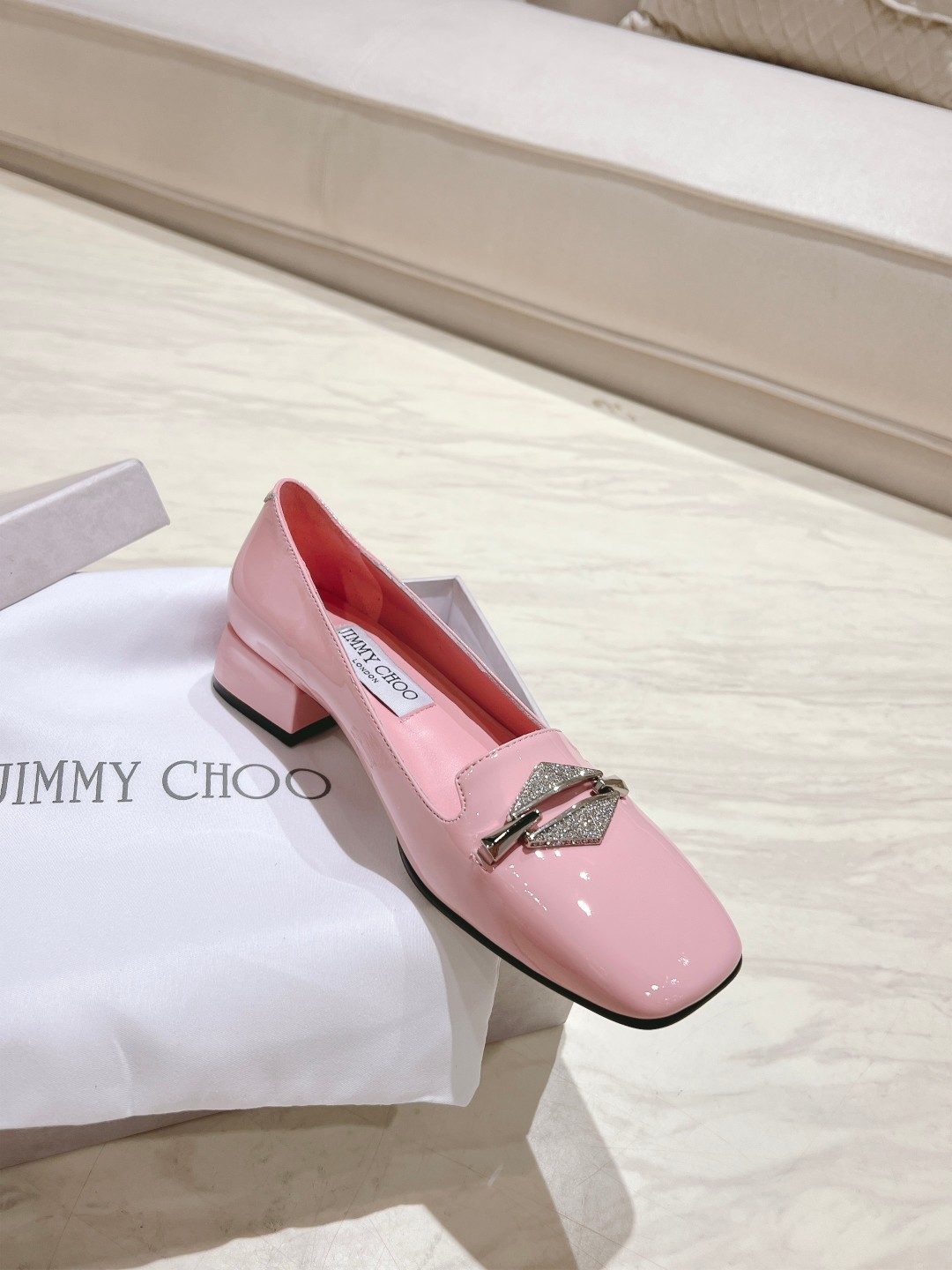 Jimmy Choo 2024sS Mary Jane Monopoly with Italian Leather Bottom – P700. - 图片 6