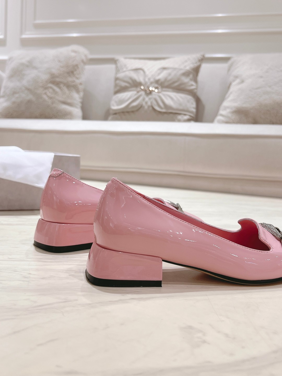 Jimmy Choo 2024sS Mary Jane Monopoly with Italian Leather Bottom – P700. - 图片 9