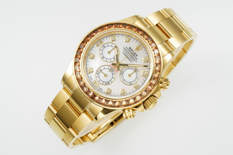 Rolex Daytona CVD Diamond Bezel Gold-Tone Watch 1 Rolex Daytona CVD Diamond Bezel Gold-Tone Watch