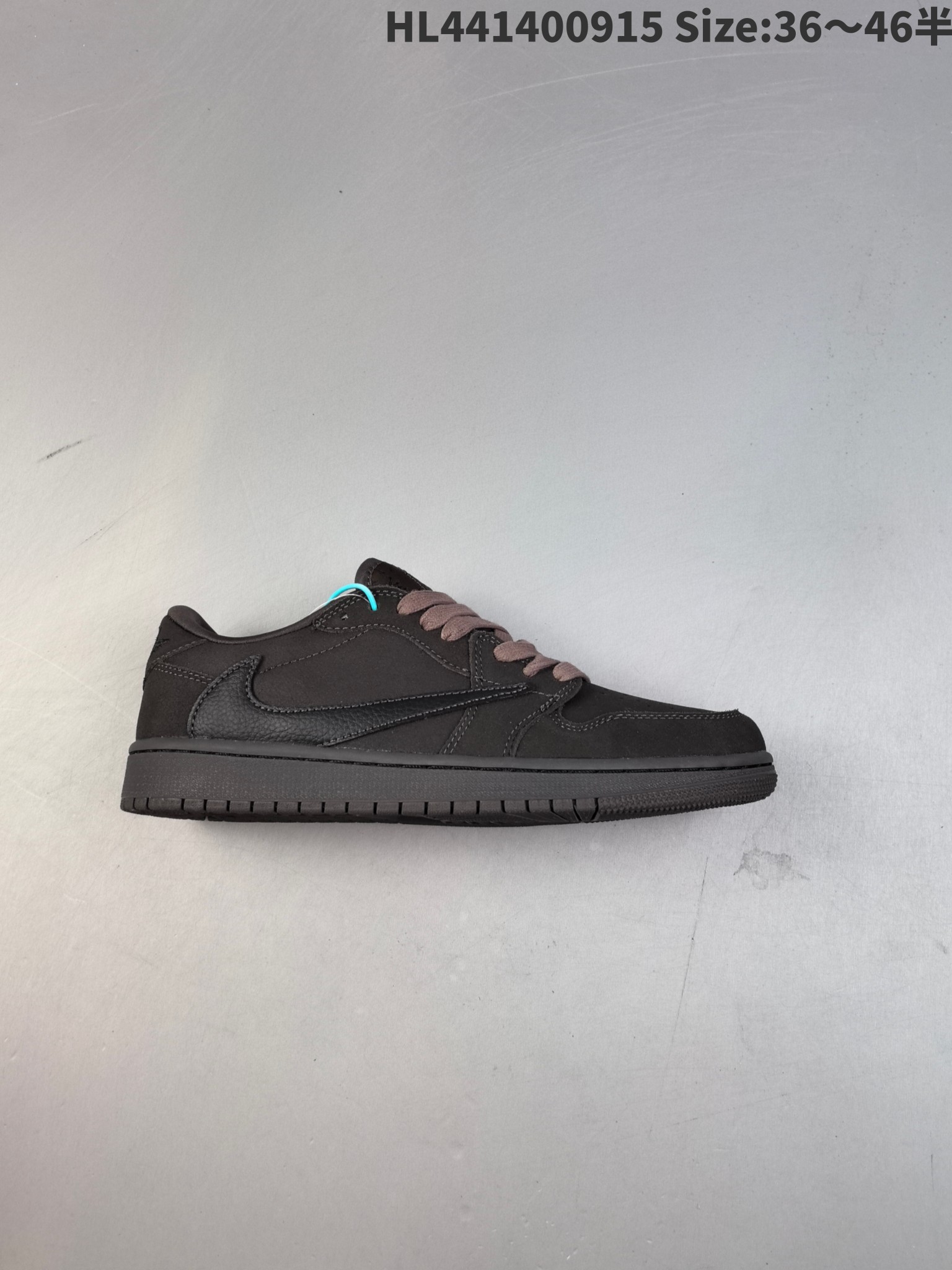 Travis Scott x Air Jordan 1 Low VeLVet Brown 低帮 黑棕倒勾联名 AJ1 Jordan1代 aj1 乔1 低邦 深咖色倒勾联名 Jordan篮球鞋9