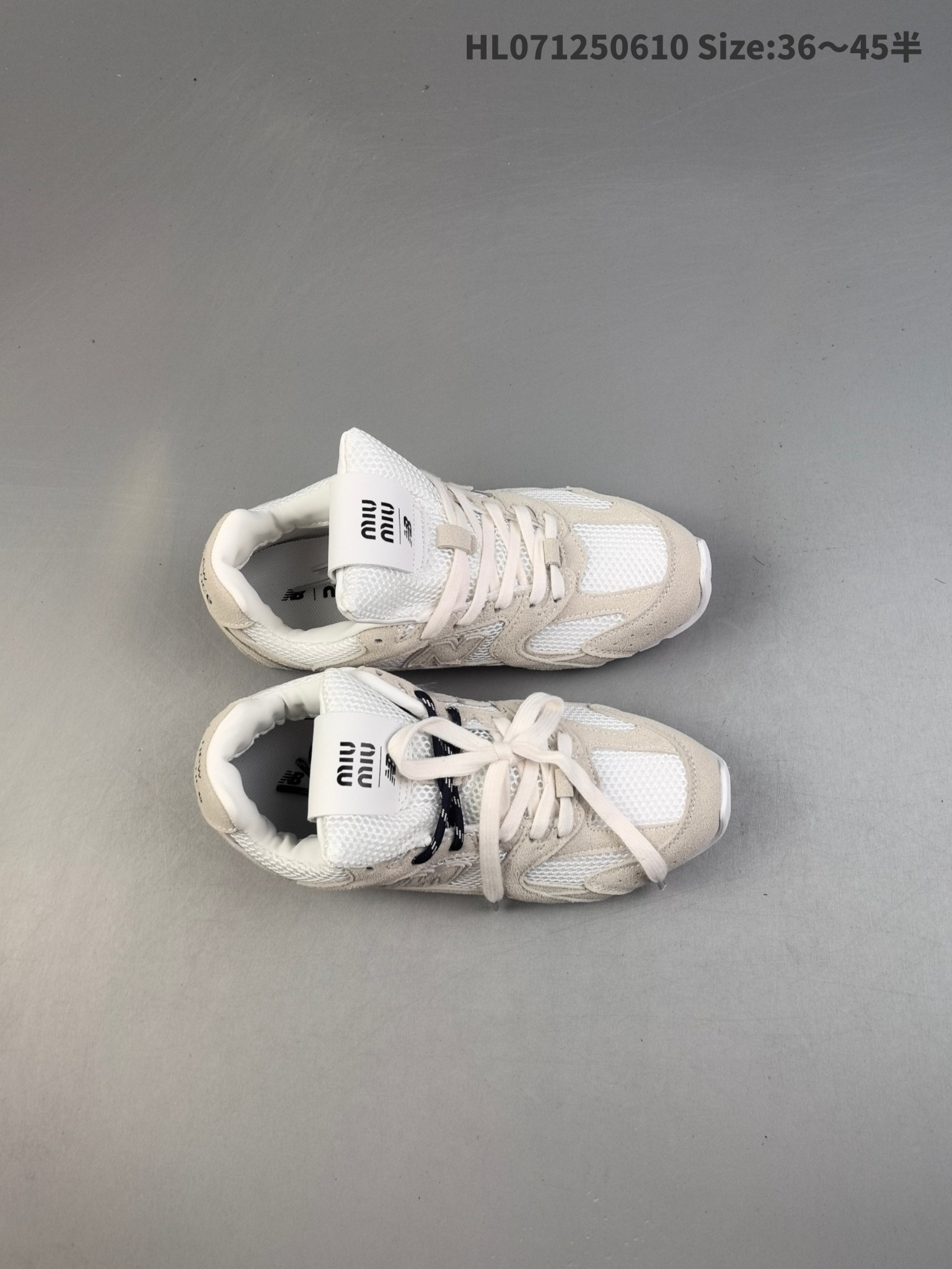新百伦New Balance x Miumiu 缪缪联名 24s联名款运动鞋 缪缪大秀上爆出的这双与New Balance 新百伦联名款运动 球鞋 后全球各大代购官网火爆上市.24s开春走秀场曝光、非常流行的美拉德配色平底鞋,双鞋带设计、独特风格,非常有质感! 货号:SE165E 编码!HL071250610 半