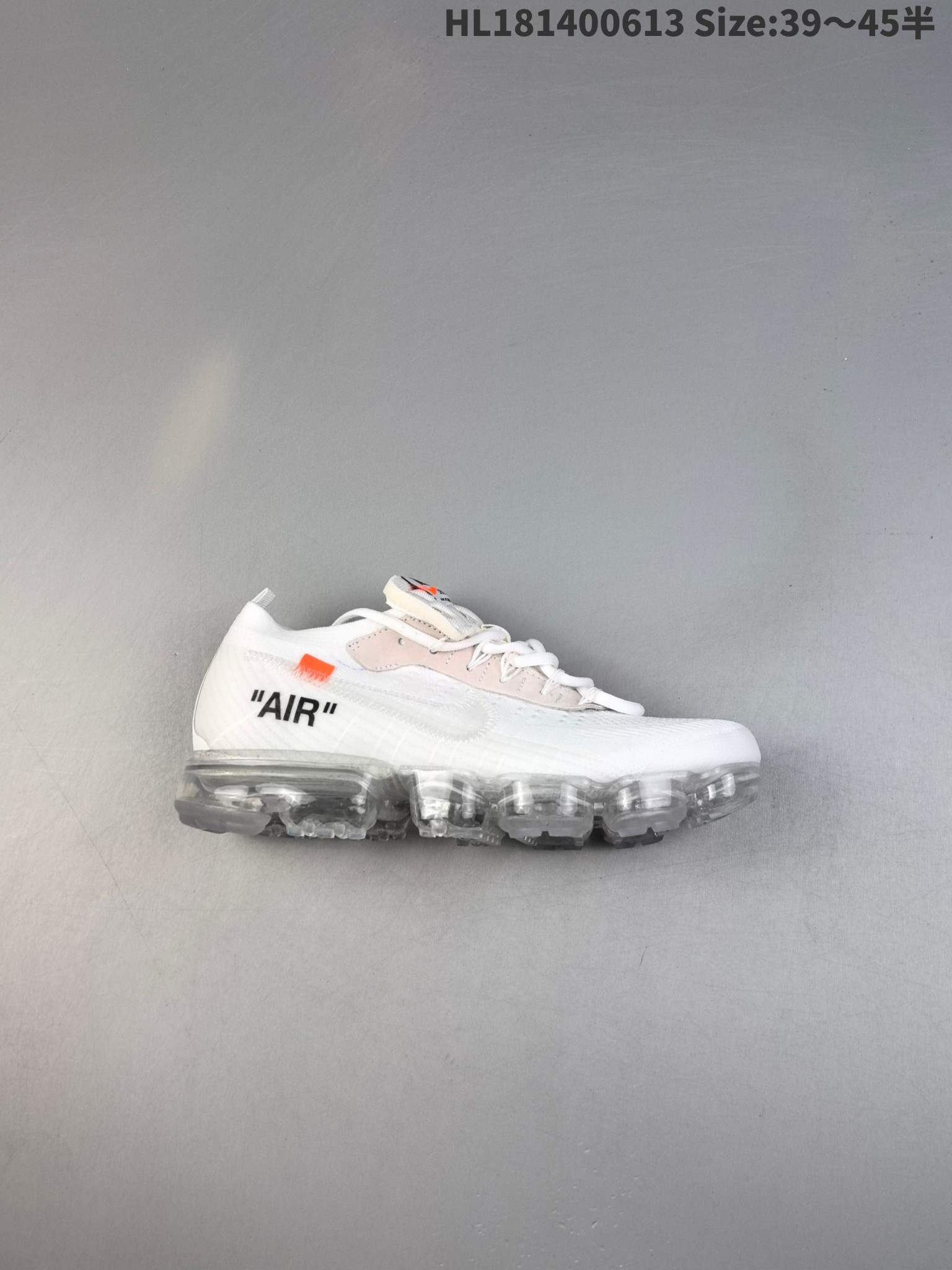 耐克Off-White x Nike Air Vapormax Flyknit 2.0BlackWhite二代全掌大气垫系列飞织低帮百搭休闲运动慢跑鞋 货号:AA3831-100HL181400613 半