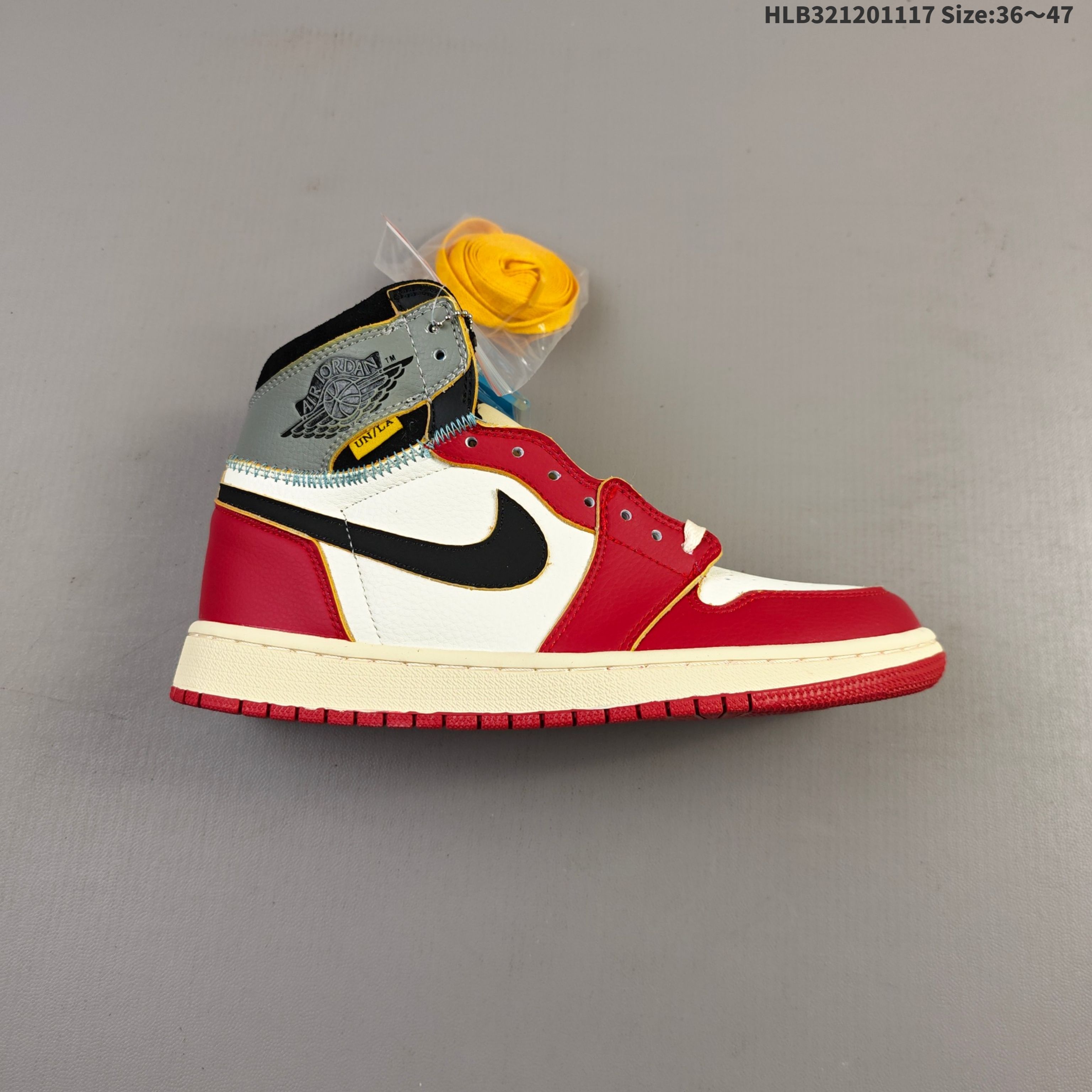 💰120
乔丹Union x Air Jordan 1 Retro High PK NRG✔️官网11月24号发售 洛杉矶品牌Union与Jordan合作推出的AJ1联名版本 近日洛杉矶时尚名所UNION LA与Jordan Brand联手为我们带来了UNION LA x Air Jordan 1 High 鞋款 鞋款采用解构、撞色以和补丁图案点缀的设计 鞋面结合了“暴风蓝”配色与“禁穿”配色 黑色星期五
货号HV8563-600#HLB321201117 Size:36～47