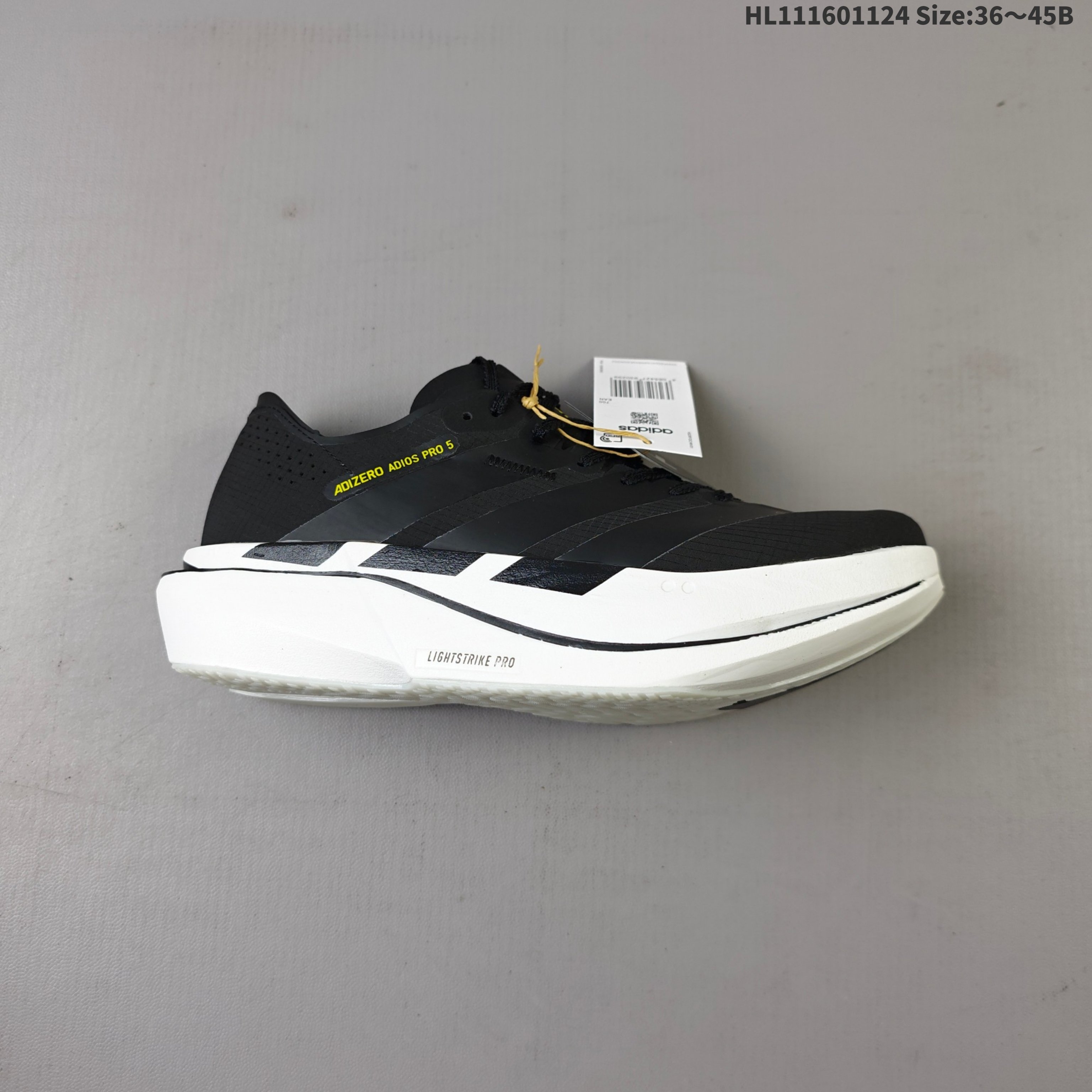 💰160
公司级✅Adidas Adizero Adios 5 M 阿迪达斯 马拉松飞线贾卡轻质透气休闲运动跑步鞋
采用双层透气网纱 Flywire动态飞线绑缚鞋面材质 内置Zoom小气垫装置
货号:K18288
尺码:36 36.5 37 38 38.5 39 40 40.5 41 42 42.5 43 44 45
ID:HL111601124 Size:36~45B