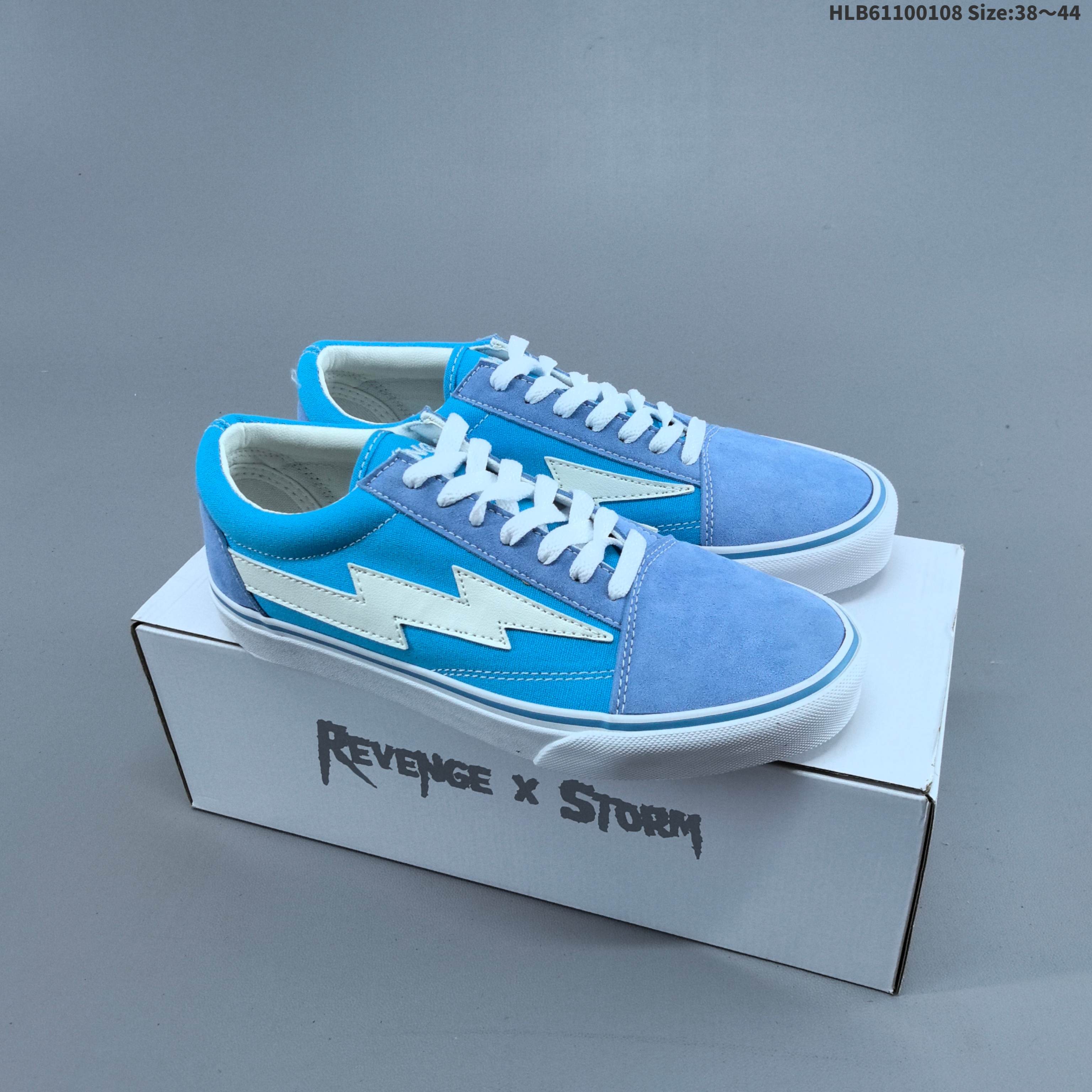 集合💰110
硫化工艺 万斯/Revenge x Storm x Vans 万斯闪电系列 经典休闲板鞋
工艺：硫化1:1（重量1:1、真标、原钢印、材质标、鞋型标、合格证）HLB61100108 Size:38～44