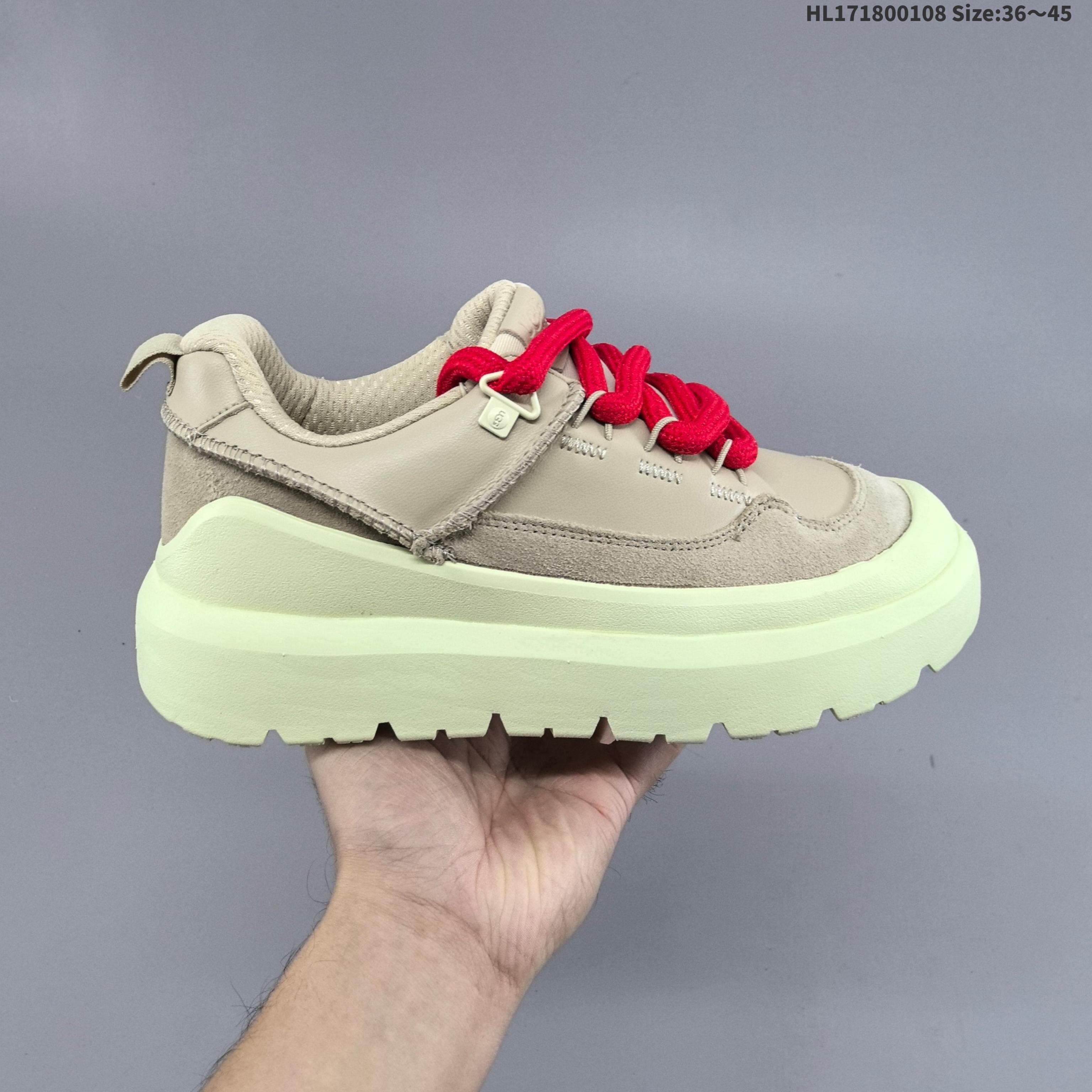 公司级✅UGG HERITAGE 时尚潮流 防滑 低帮 休闲鞋 高弹Modern中底 外置防滑大底 采用TPU模压定型翻毛皮鞋面材质 植入式里衬 包头式EVA轻翼科技 具有外底防滑耐磨性和良好的弹性 货号:1170910 ID:HL171800108