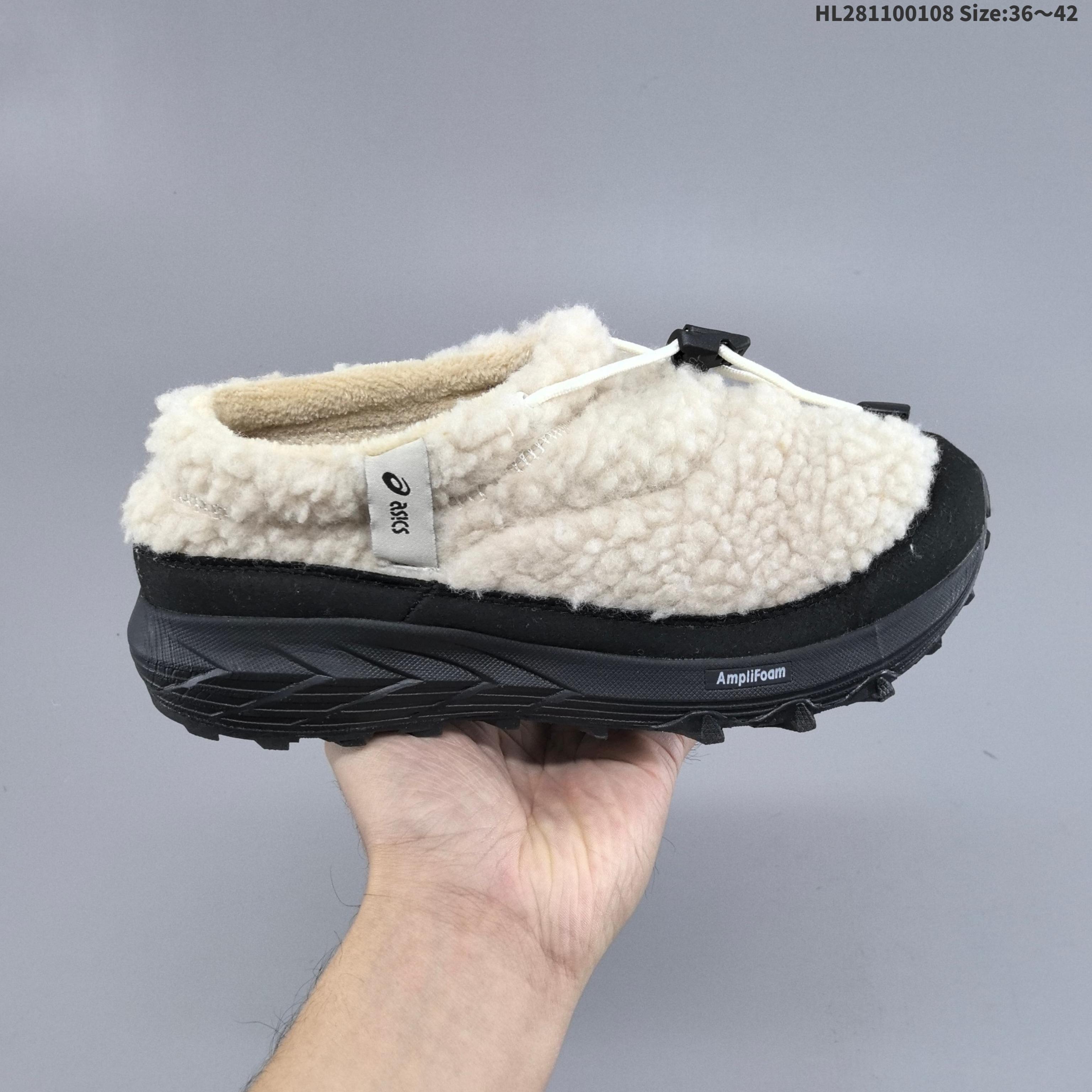 公司级✅Asics Gel-Sonoma WT 亚瑟士 泰迪毛毛拖 时尚复古 一脚蹬减震 保暖休闲鞋 货号:1203B036-020 ID:HL281100108