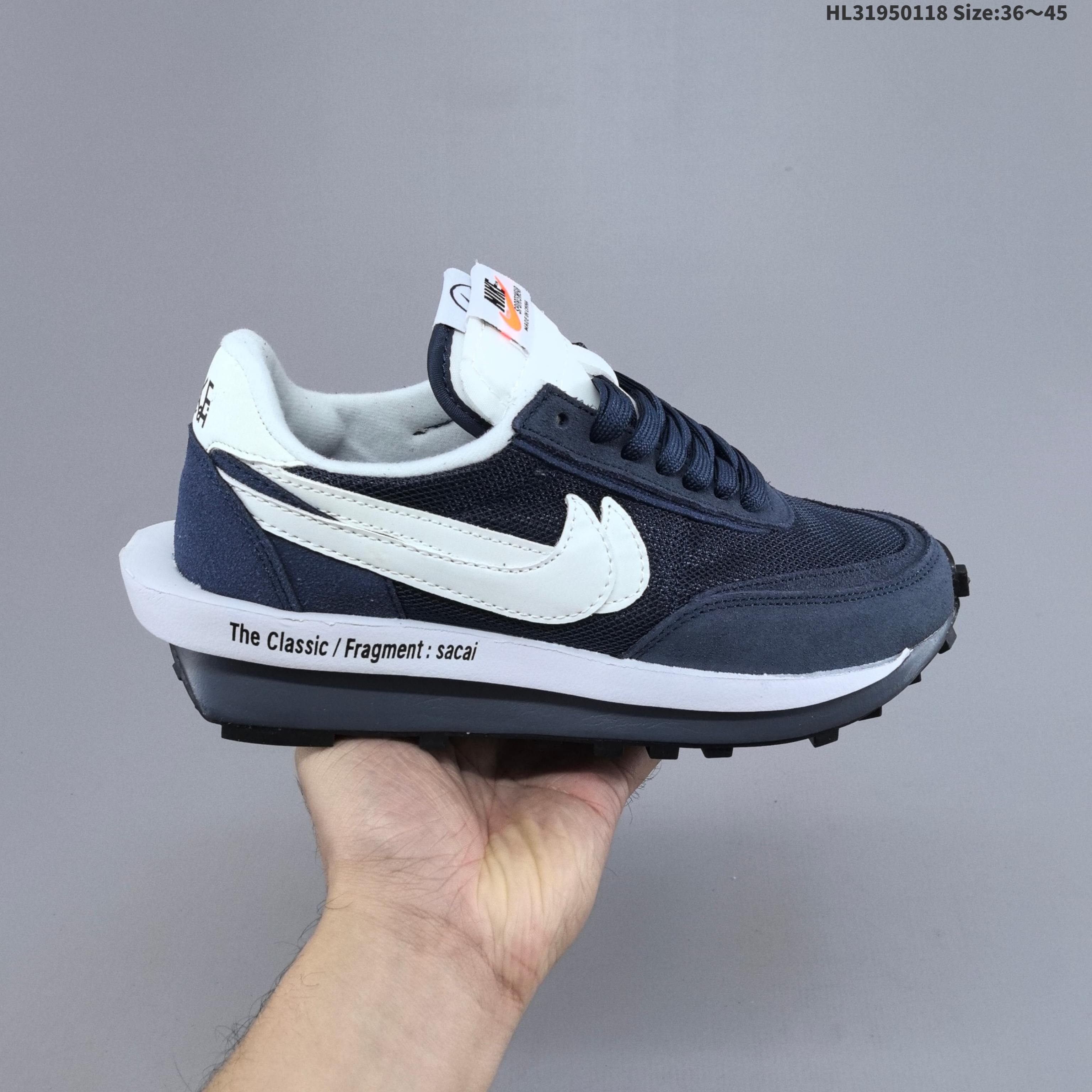 💰95
✅Sacai x Nike Ldwaffle 华夫 耐克 慢跑鞋 
Sacai将Nike经典鞋款 Waffle Daybreak 巧妙融合 并把鞋舌 Swoosh 中底等多个元素解构 
以层叠的方式重塑 呈现出非常独特的结构层次感 双勾Swoosh跑步鞋解构双钩双标双鞋带厚底
货号:DH2684-400
ID:HL31950118 Size:36～45
