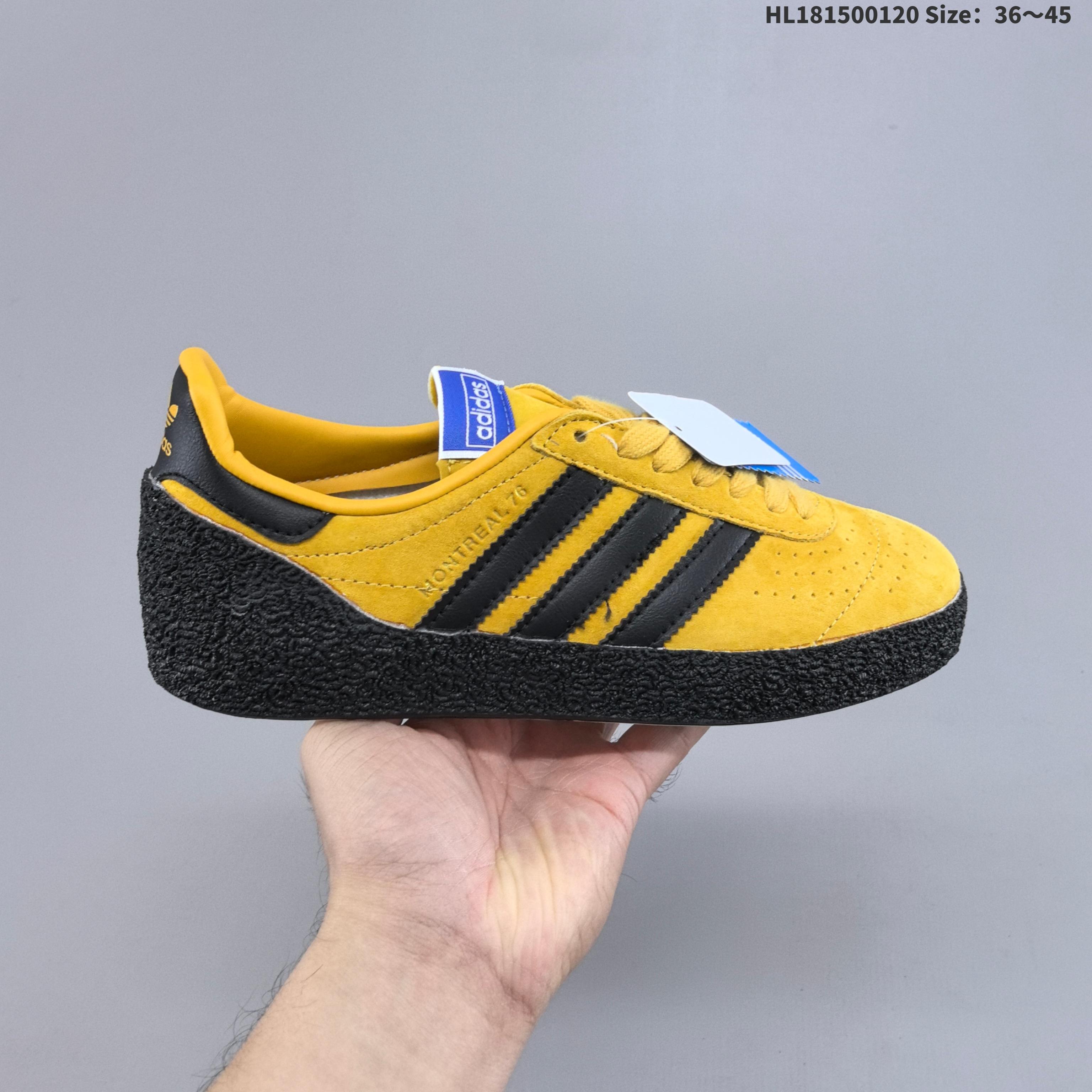 集合💰150
【真标   阿迪板鞋系列】阿迪达斯/Adidas  MONTREAL76阿迪三叶草低帮板鞋  白棕
货号：JQ8734
 Adidas SAMBA OG 复古运动板鞋HL181500120 Size：36～45