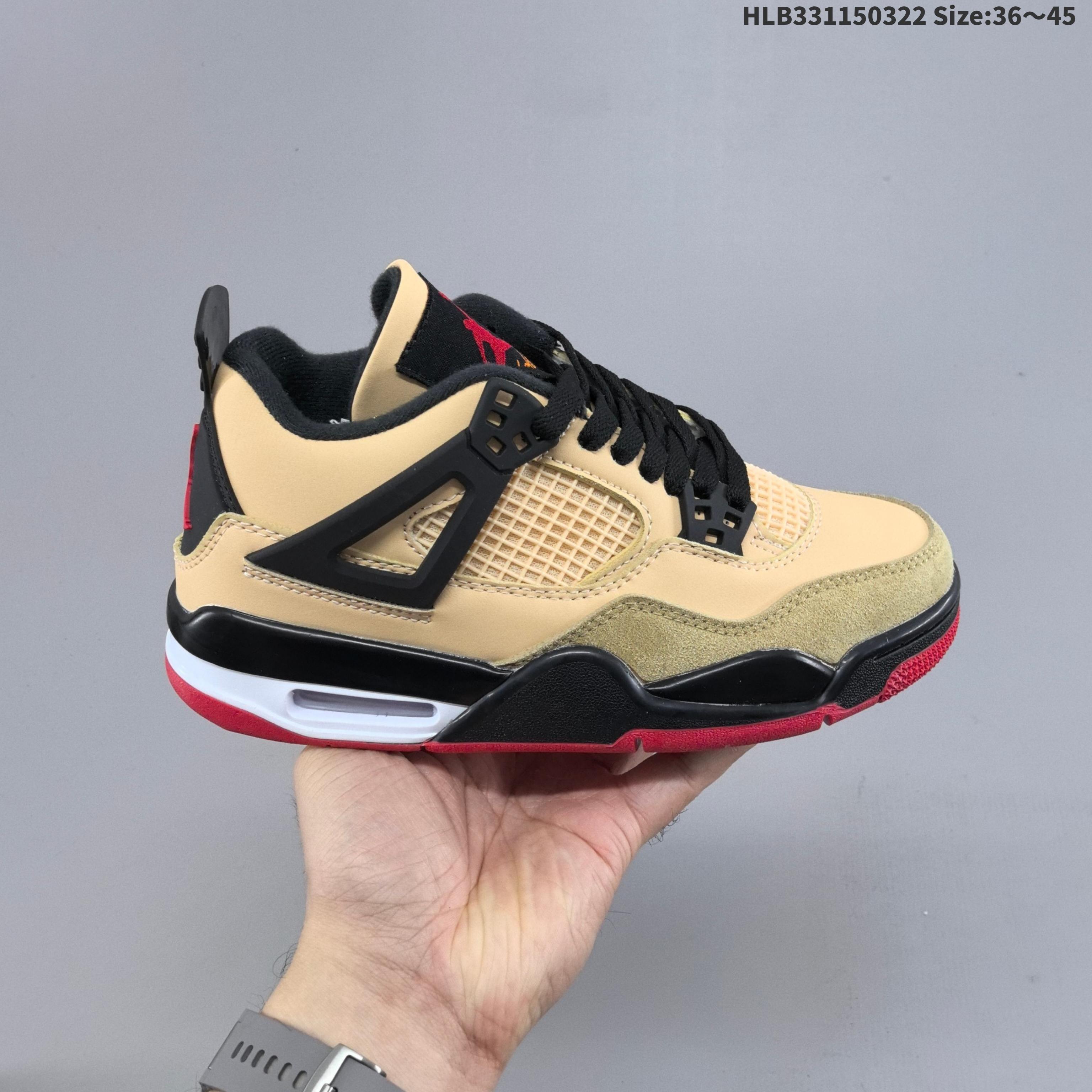 Air Jordan 4 Retro "Pizza" 披萨棕黑 AJ4 乔丹4代 aj4 乔4 卡其黑 乔丹篮球鞋系列 设计灵感直接来自1989年的老派披萨店,鞋身整体以棕褐色皮革打造,搭配棕褐色麂皮鞋头,与披萨主题完美呼应,让整鞋看起来更有整体感.鞋舌顶端黑色的标签,绣有红色Jumpman Logo以及橙色Flight字样,彰显球鞋身份;鞋带、鞋带孔部位的TPU装饰采用黑色呈现,更具细节感;鞋帮部分和后跟位置的提环使用黑色TPU材质,给鞋身带来更多色彩层次感;后跟Jumpman Logo以红色呈现,中底使用黑色妆点,呼应鞋身设计,鞋垫采用了经典的红白格纹设计,这一元素正是来源于披萨店中常见的桌布,让人仿佛置身于温馨的披萨店内.鞋盒的设计更是别出心裁,以披萨盒为灵感,采用了独特的造型和醒目的标识,Made Fresh Since 1985"以及served hot"的标语仿佛在告诉你,这双鞋就像刚出炉的披萨一样,热气腾腾,充满魅力.甚至还随鞋附赠了Jordhan品牌的披萨贴纸,为整个披萨主题增添了一份趣味性和收藏价值;而鞋底和Jumpman Logo徽标上的红色点缀则像极了卤汁,最后以搭载有开窗式Air Maxs气垫的中底收尾. 货号:IH2094-200 编码:HLB331150322
