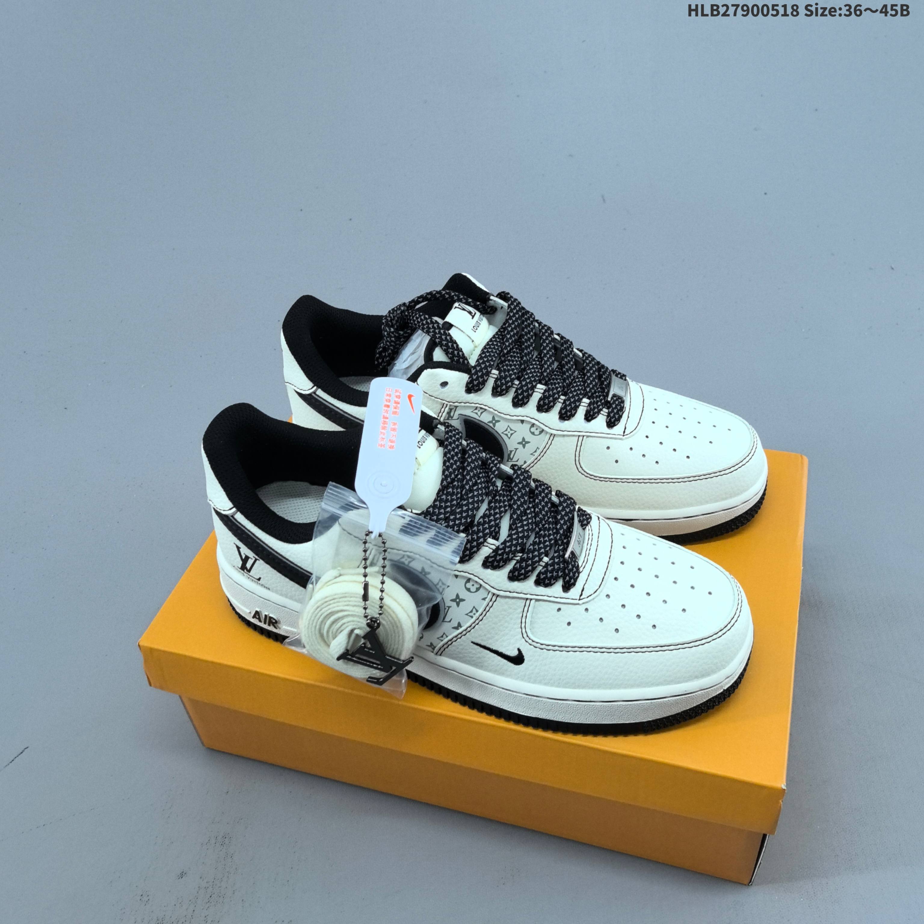 集合 Nike Air Force1 07 low 定制空军LV #原楦头原纸板 打造纯正空军版型 #专注外贸渠道 全掌内置蜂窝气垫 #原盒配件 原厂中底钢印、拉帮完美 货号:HH7518 080 编码:HLB27900518 B