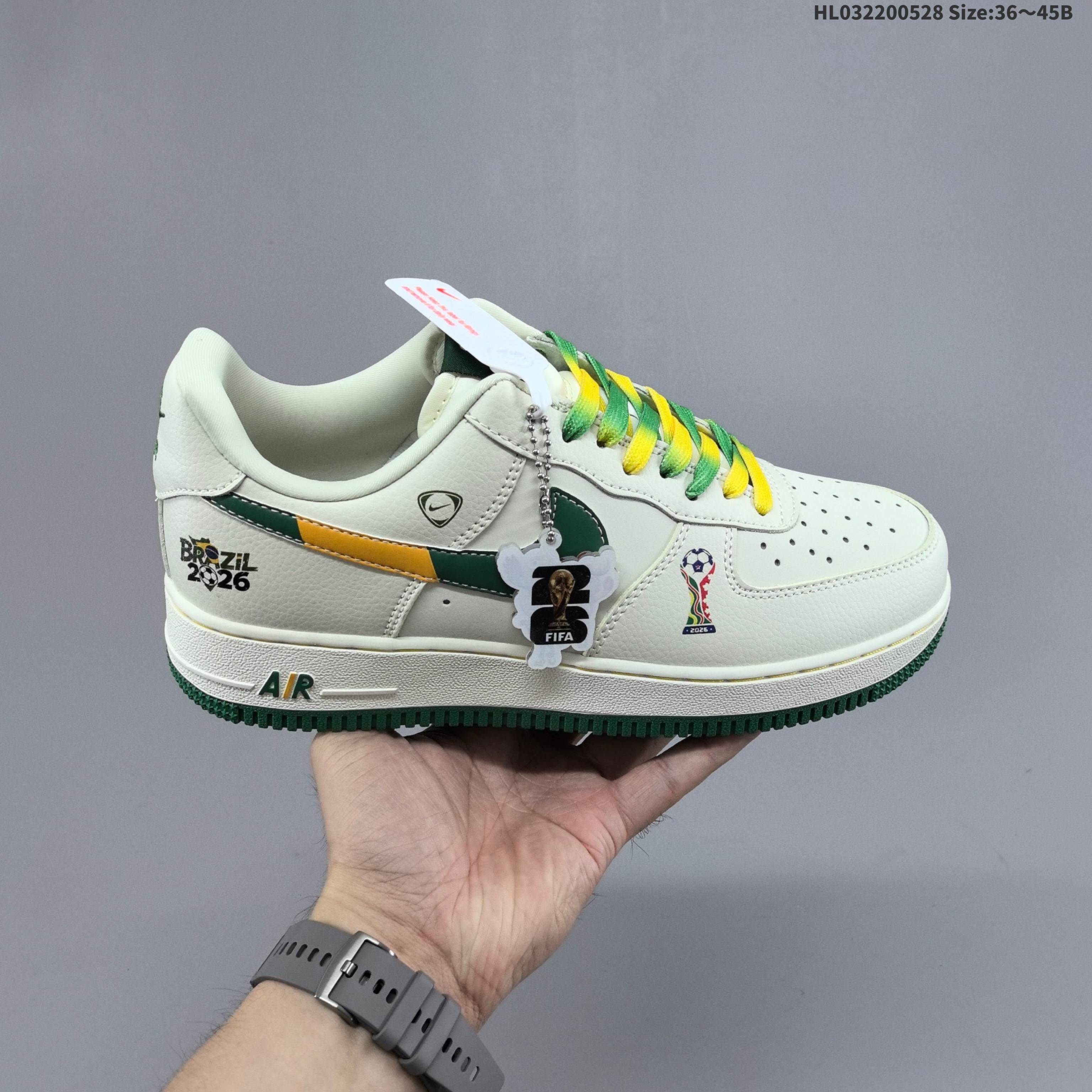Nike Air Force 1 Low 美加墨世界杯 原楦头原纸板 打造纯正空军版型 专注外贸渠道 全掌内置蜂窝气垫 原盒配件 原厂中底钢印、拉帮完美 官方货号: DW8806 024 HL032200528 B