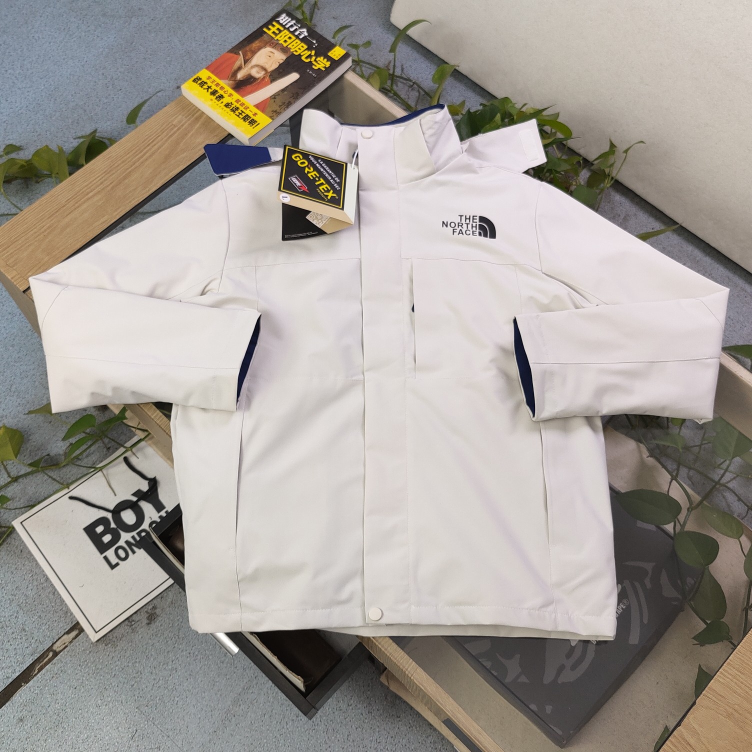 The North Face Clothing Coats & Jackets Down Jacket Replica Sale online
 Beige White Unisex Sweatpants