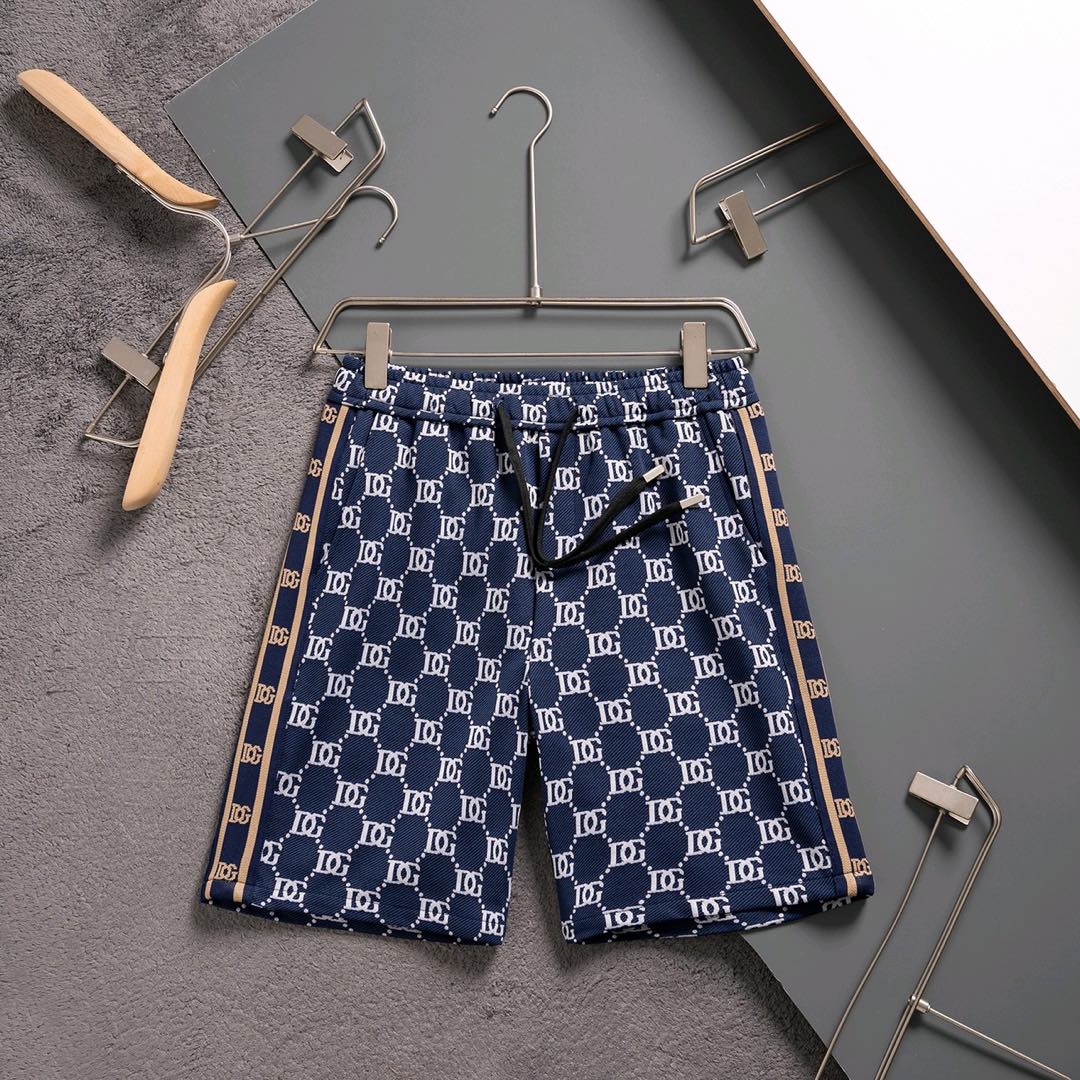 2024 Spring-Summer Dolce & Gabbana Knitting Shorts with High-Quality Digital Printing - 图片 1