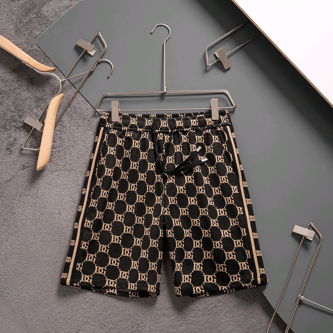 2024 Dolce & Gabbana High-Quality Knitting Shorts with Digital Printing and LOGO Design - 图片 1