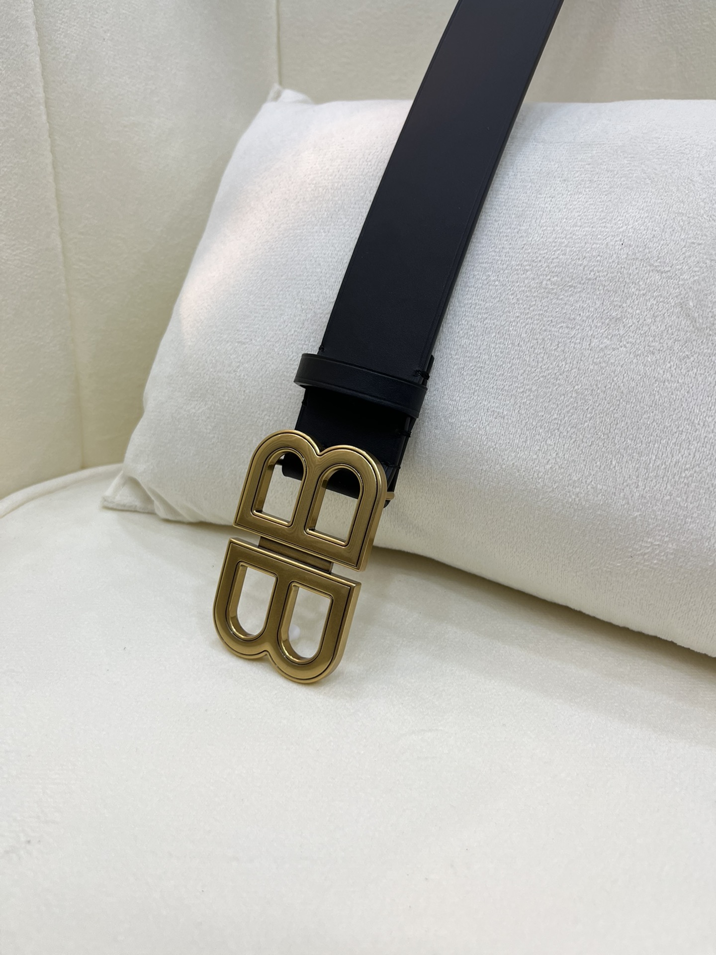 Parisian Belts with New Web Design, Double-Sided Calves, 4.0cm Width, 80-110 Euros-Length. - 图片 3