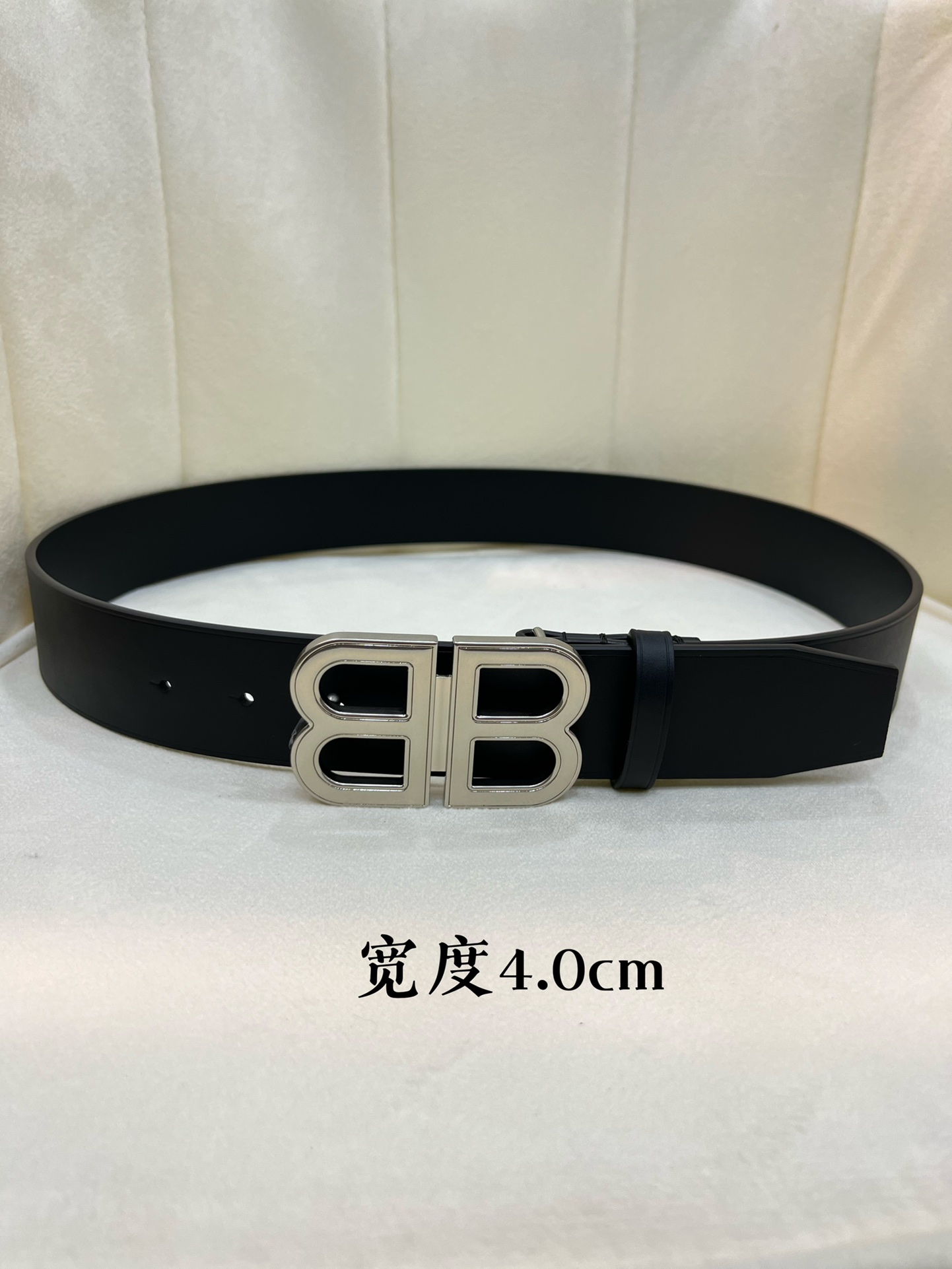 Original Balenciaga nuevo modelo de la web oficial, doble cara de cuero de becerro, ancho 4.0 cm, largo 80-110 euros, h…