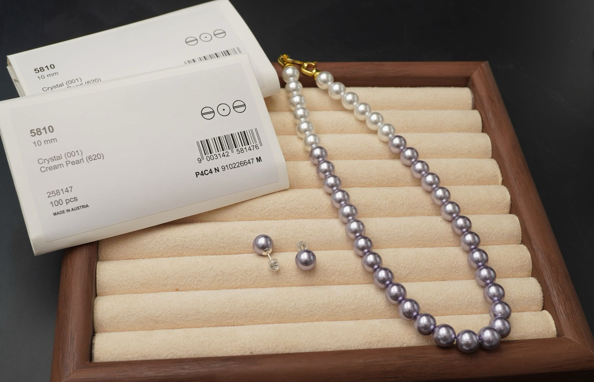 The purple gradient design makes the originally simple necklace more - Jewelry 3