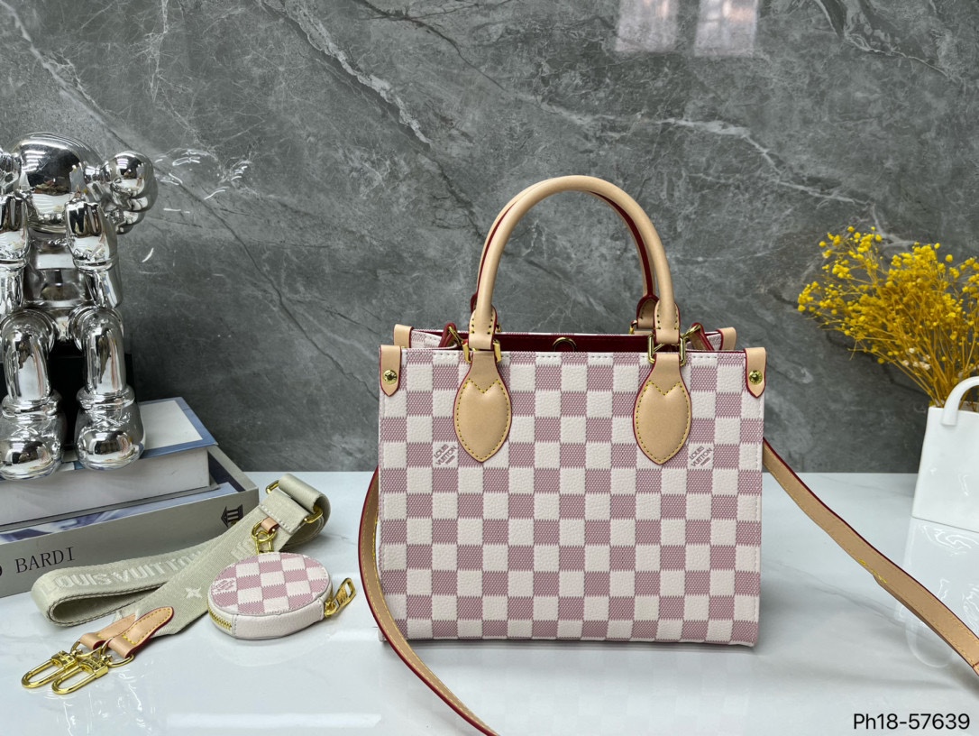 Louis Vuitton Tote Bags White Damier Azur