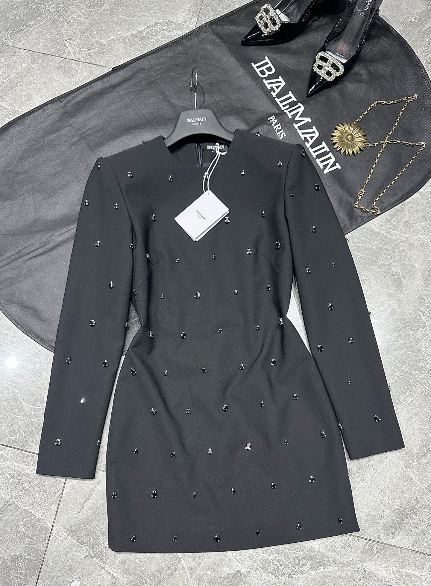 “Balma**** 25 New Series: Hand-Made Drill Beads Dress with Unique Details” - 图片 1