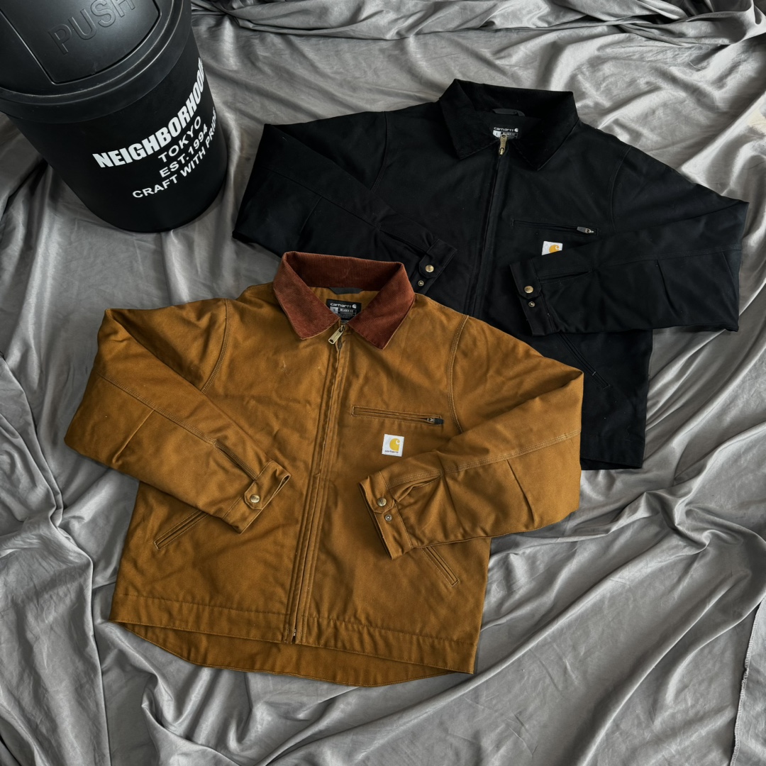 P260
CARHARTT 103828-J01/J001/J97升级版 1级防寒 DETROIT JACKET经典款底特律帆布毛毯
衬里耐穿夹克 RELAXED FIT 

尺码  衣长  胸围  肩宽
S       68     110    44
M       70    120    46
L        72    124    48
XL      75    130    52