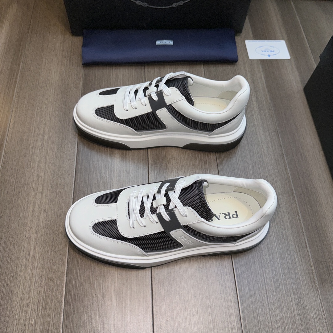 [PRADA] Prada P260-Calidad de gama alta Original única- Parte superior: piel de becerro Napa, tela d