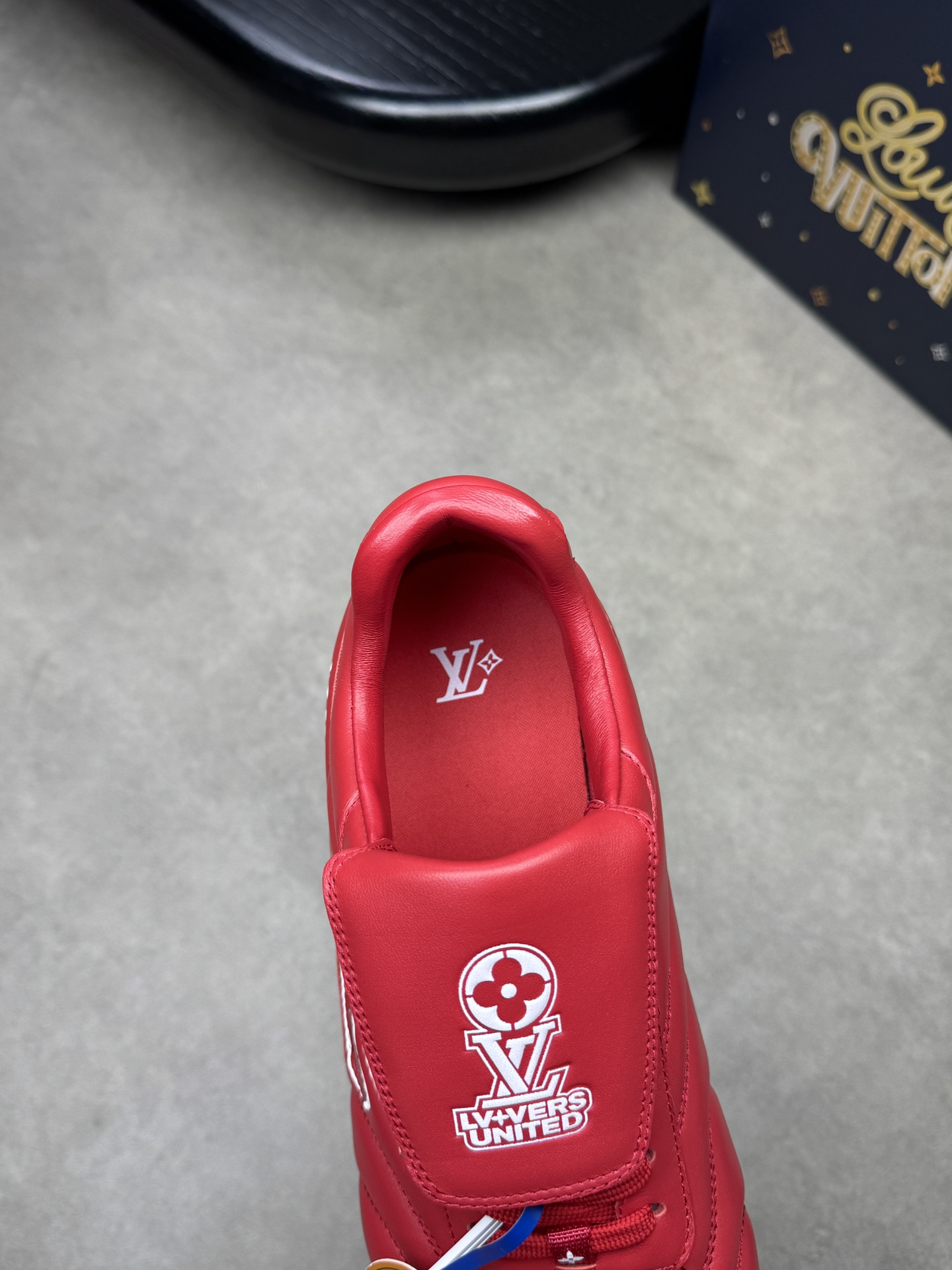 Louis Vuitton Red Leather Sneakers Casual Shoes for Men and Women 8 i1741890599 1779 6
