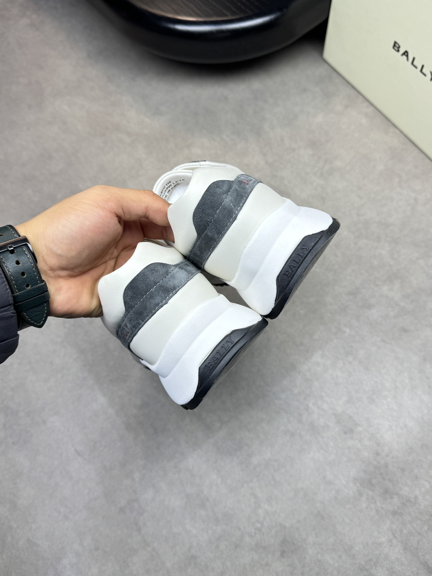 Bally Men's Nappa Leather Sneakers - White/Grey, Sizes 39-44, Casual Style 9 i1742235404 635 6