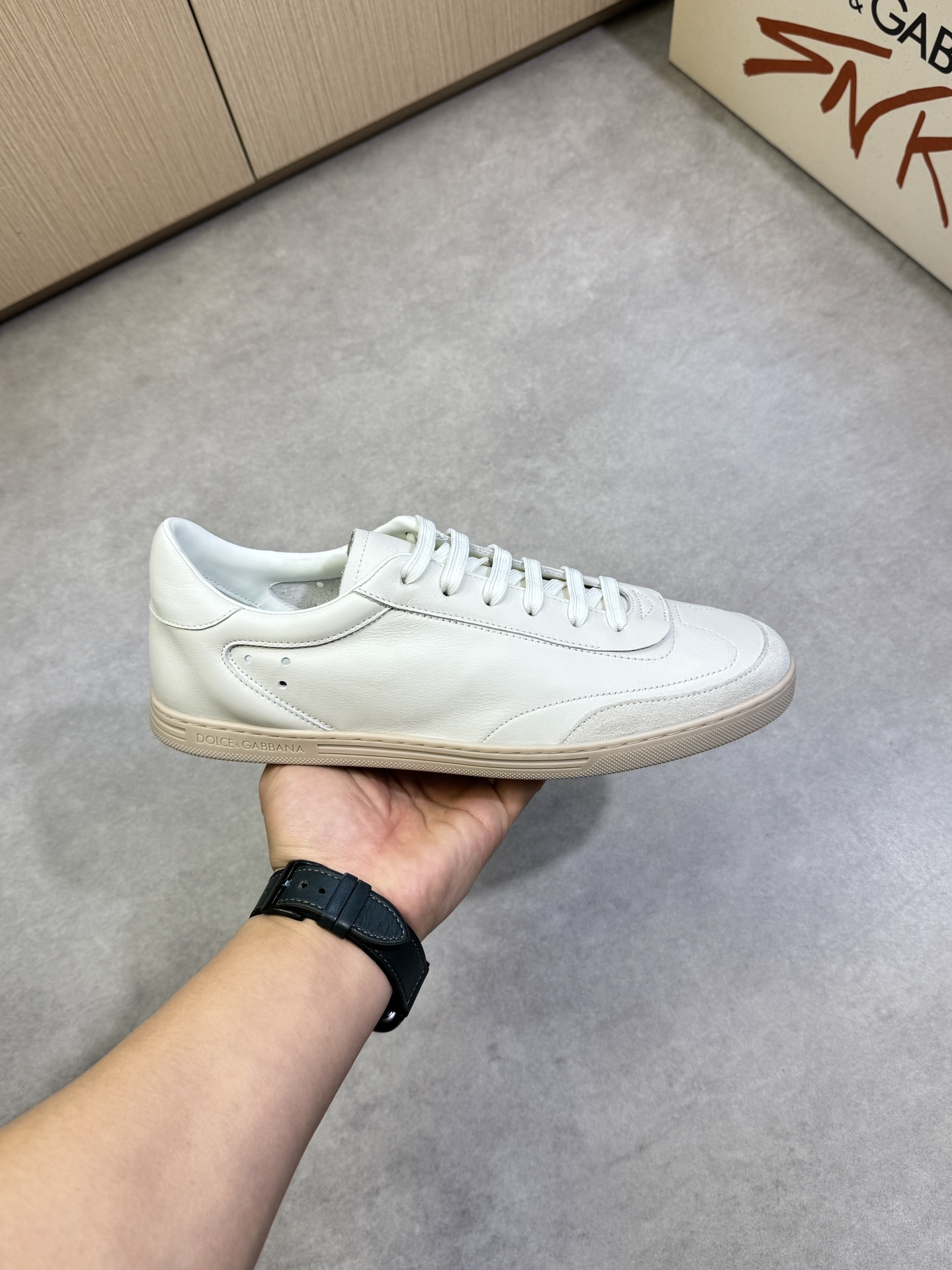 Dolce&Gabbana White Leather Sneakers for Men - Casual Comfort, Sizes 39-44 5 i1742678784 4320 3