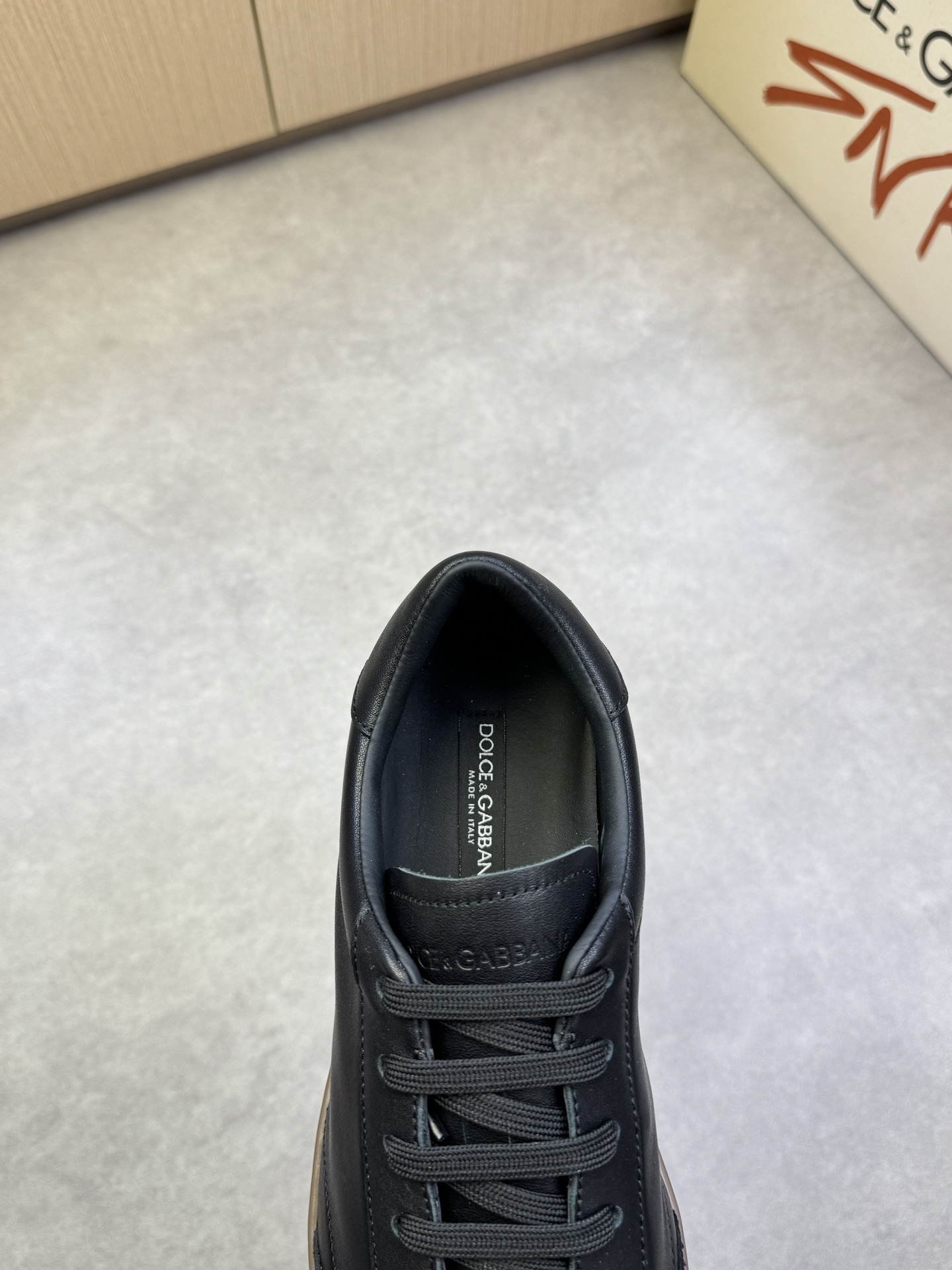Dolce & Gabbana Leather Sneakers, Stylish Black Casual Shoes for Men 8 i1742678928 1361 6