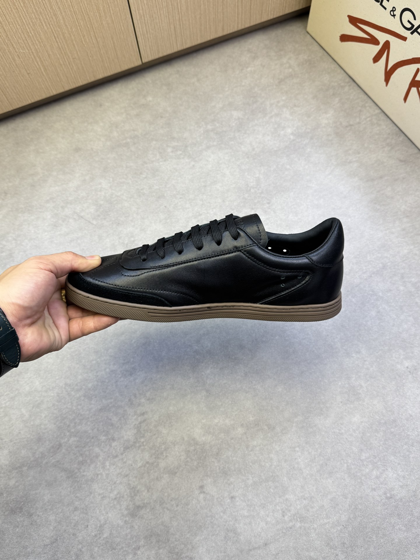 Dolce & Gabbana Leather Sneakers, Stylish Black Casual Shoes for Men 6 i1742678928 3742 4