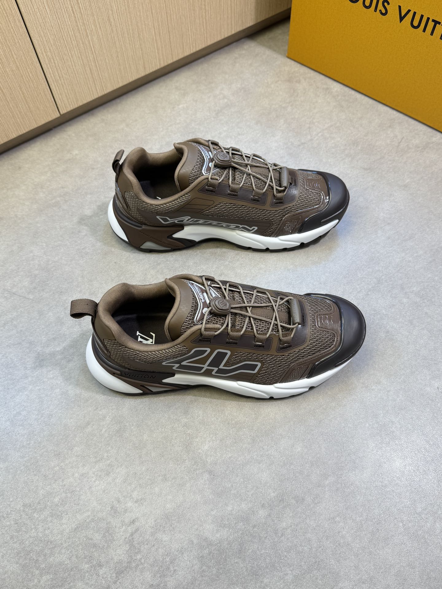 Louis Vuitton Premium Quality Brown Casual Sneakers, Sizes 39-44