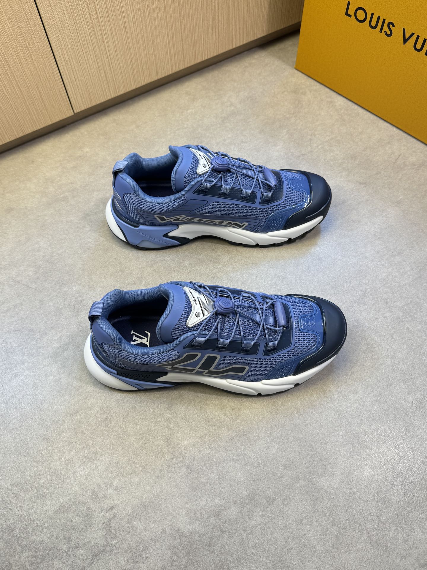 Louis Vuitton Men's Blue Casual Sneakers, Stylish and Comfortable Shoes 2 i1742753412 7555 0