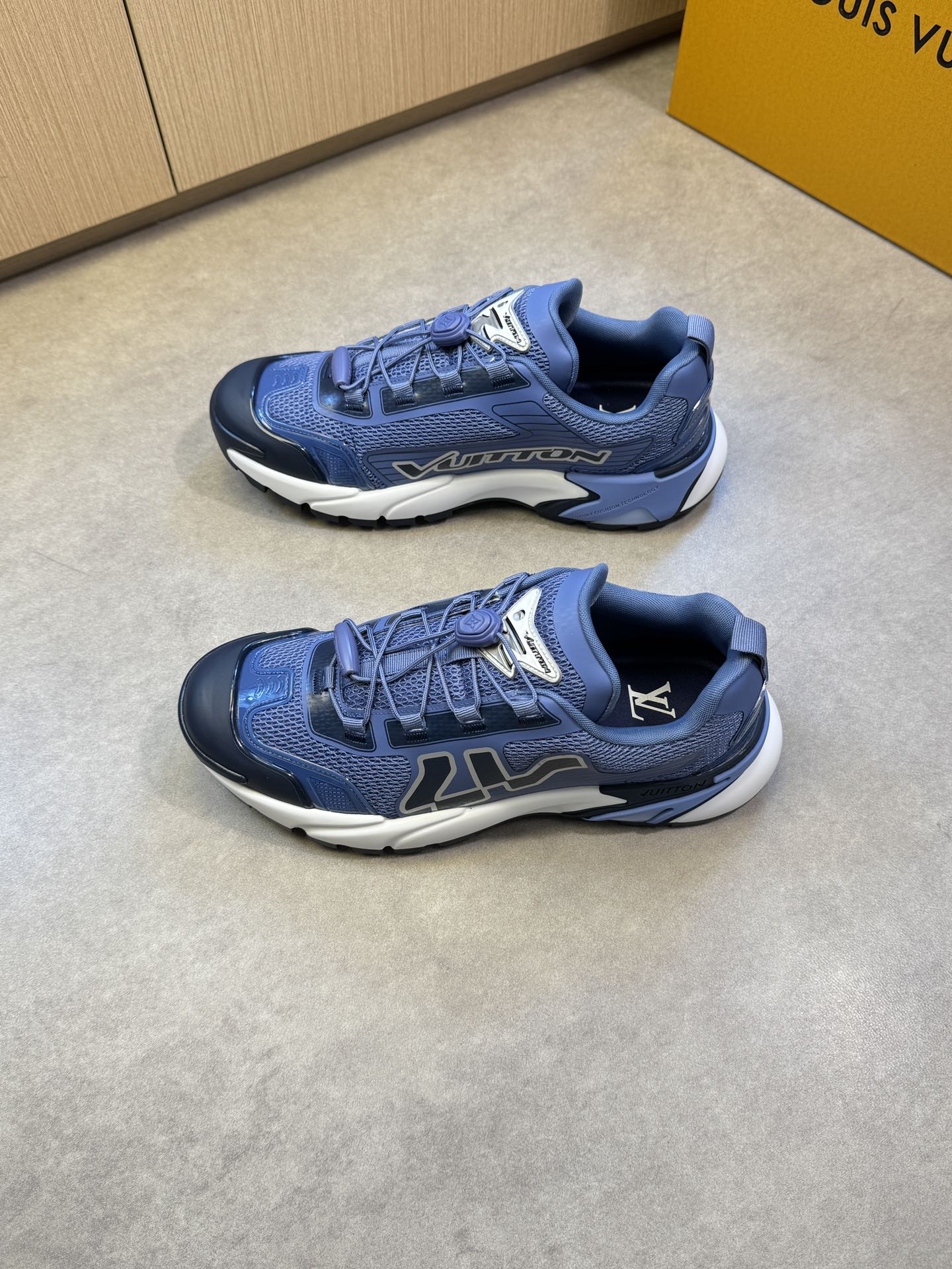 Louis Vuitton Men's Blue Casual Sneakers, Stylish and Comfortable Shoes 4 i1742753412 8489 2