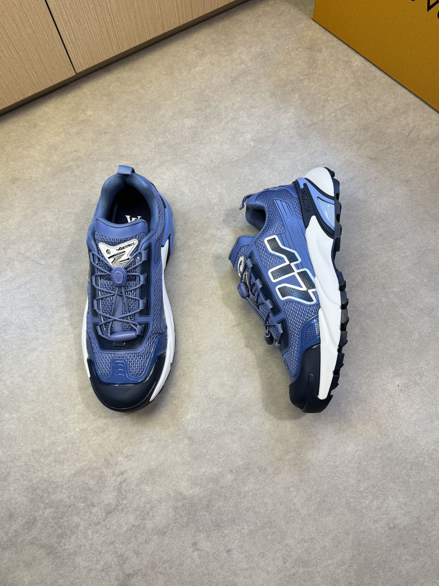 Louis Vuitton Men's Blue Casual Sneakers, Stylish and Comfortable Shoes 3 i1742753412 8909 1