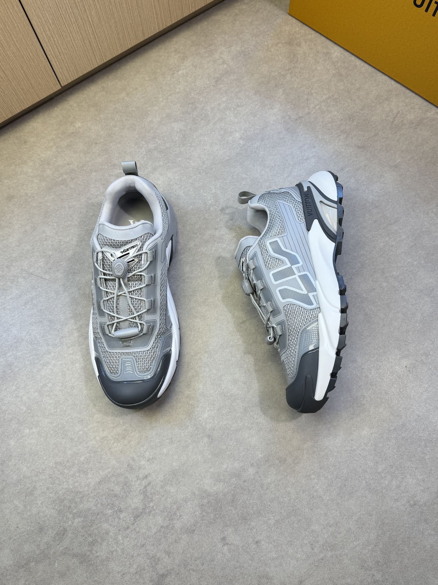 Louis Vuitton Men's Gray Mesh Upper Casual Sneakers Size 39-44 3 i1742753425 9135 1