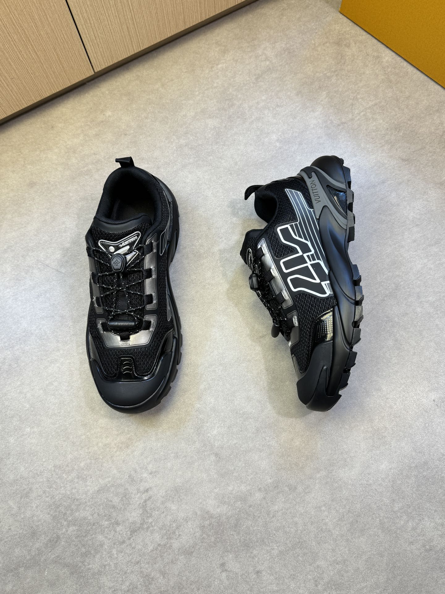 Louis Vuitton Men's Black Casual Sneakers Mesh Upper, Size 39-44 3 i1742753472 2060 1